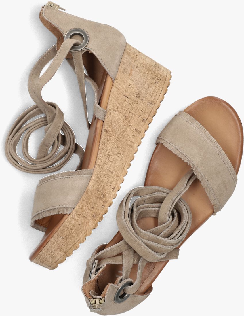 beige ayana sandalen met hak 722007