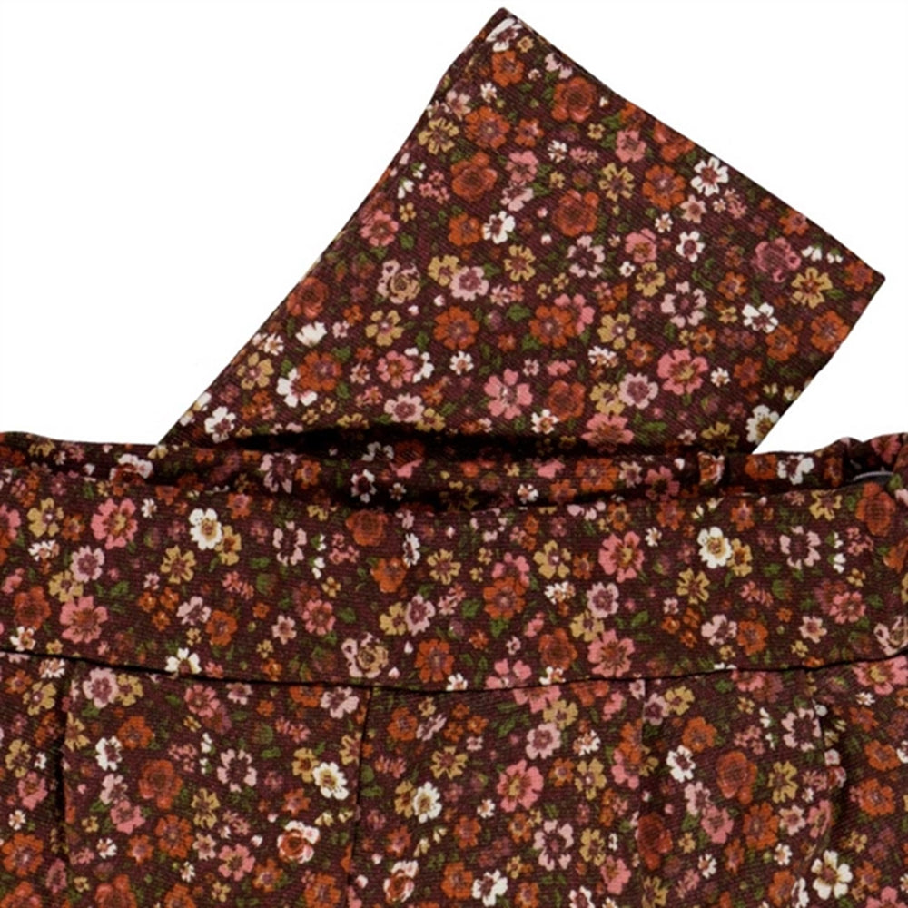 Maroon Flowers Bille Bukser - Wheat → Luksusbaby.dk