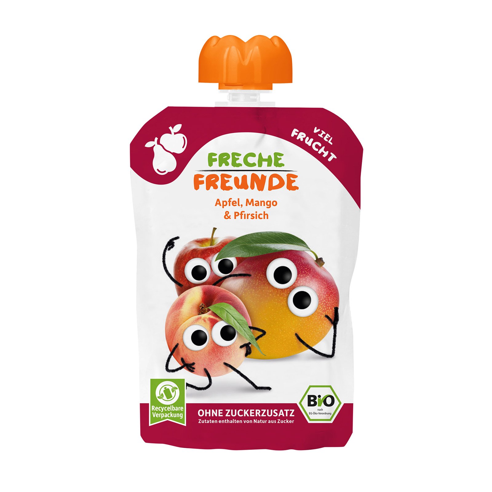 Freche Freunde Quetschie Apfel, Mango & Pfirsich