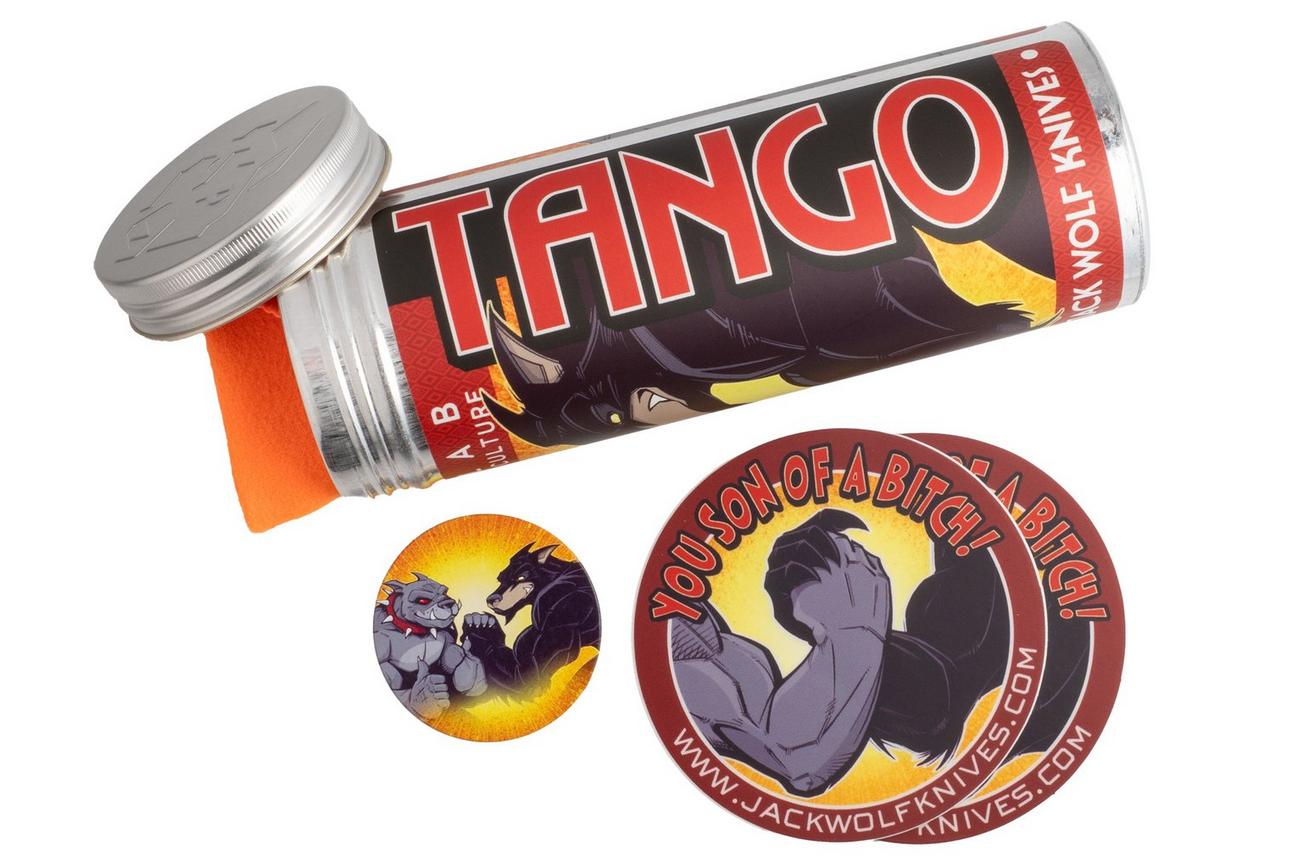 Jack Wolf Tango TANGO-01-DM-POLAR, DLC CPM S90V, FatCarbon DM Polar, zakmes, Chris Ortiz design