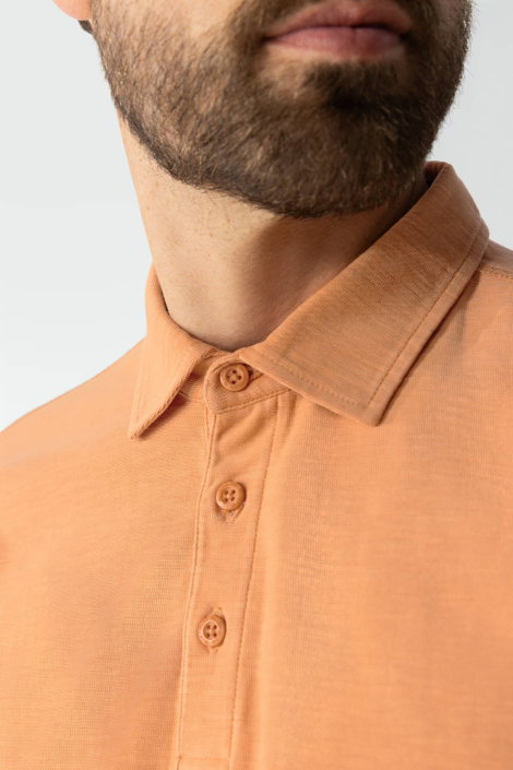 BlueFields oranje heren polo