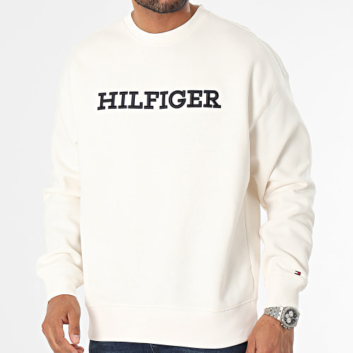 Sweat Crewneck Monotype Embroidery 2726 Blanc