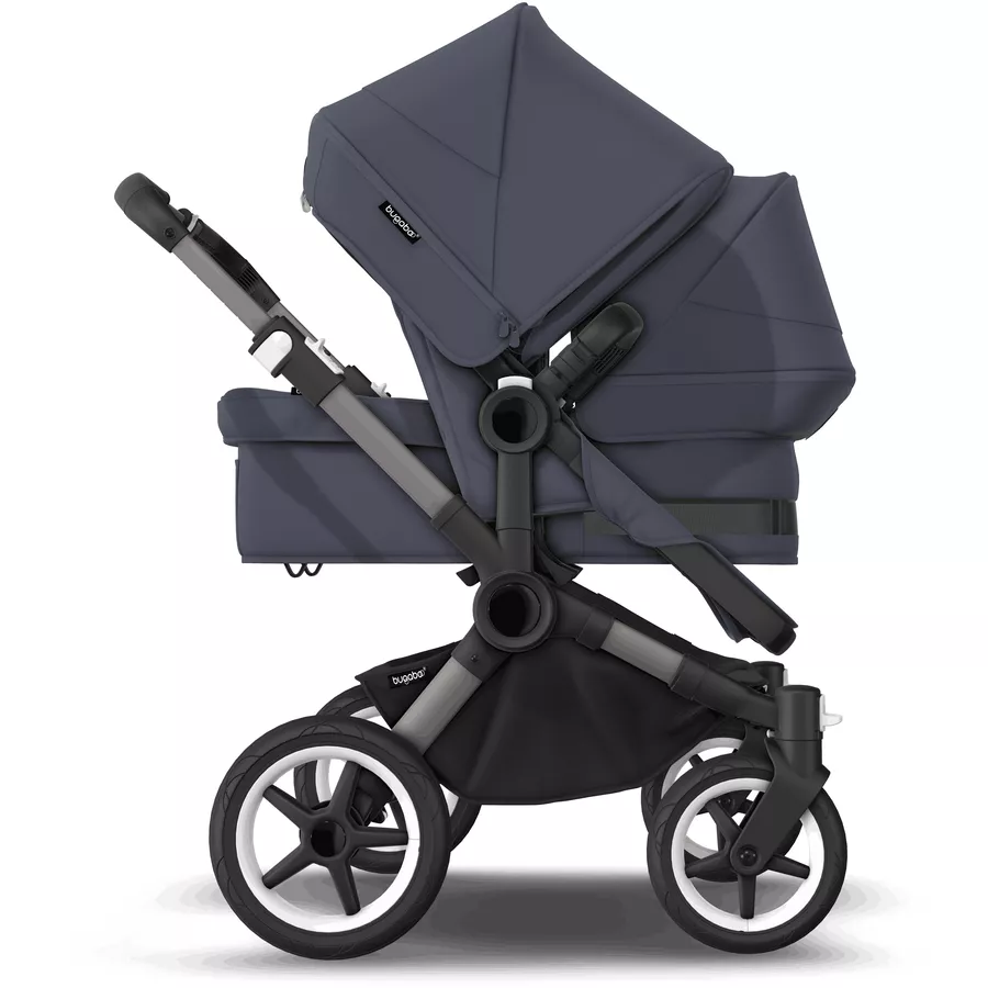 bugaboo Geschwisterwagen Donkey 5 Duo Complete GraphiteStormy Blue