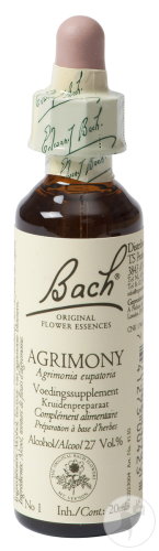 Fleurs De Bach Remedie 01 Agrimony/Aigremoine 20ml