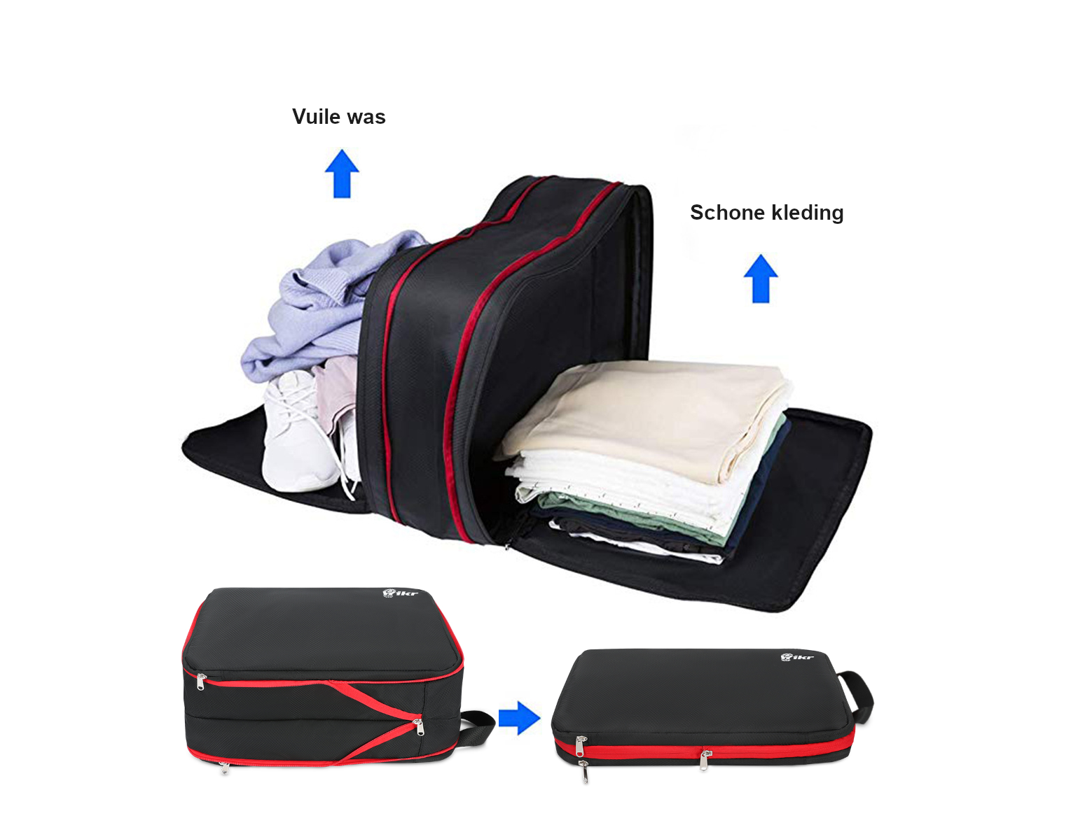 Hikr Compressie waterdichte Packing Cubes