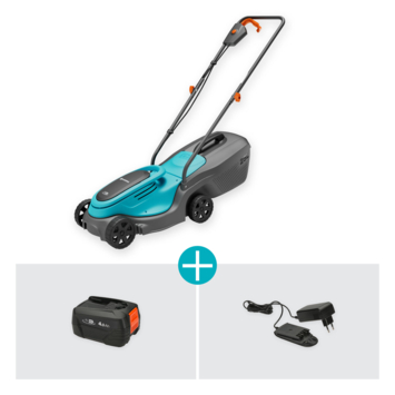 Gardena 18V grasmaaier Powermax P4A 32cm (P4A) incl. 4.0Ah accu   lader