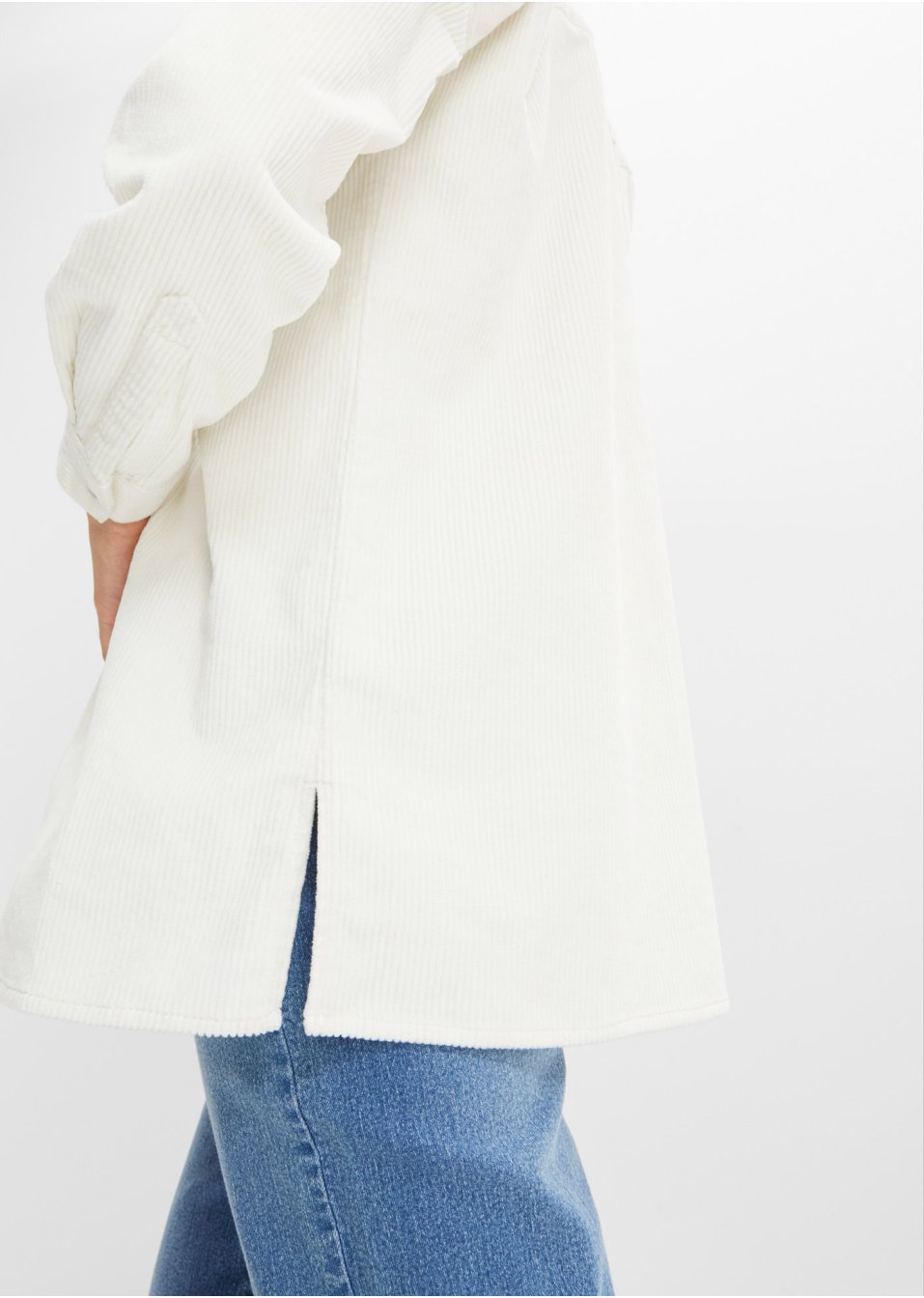 Chemise en velours côtelé