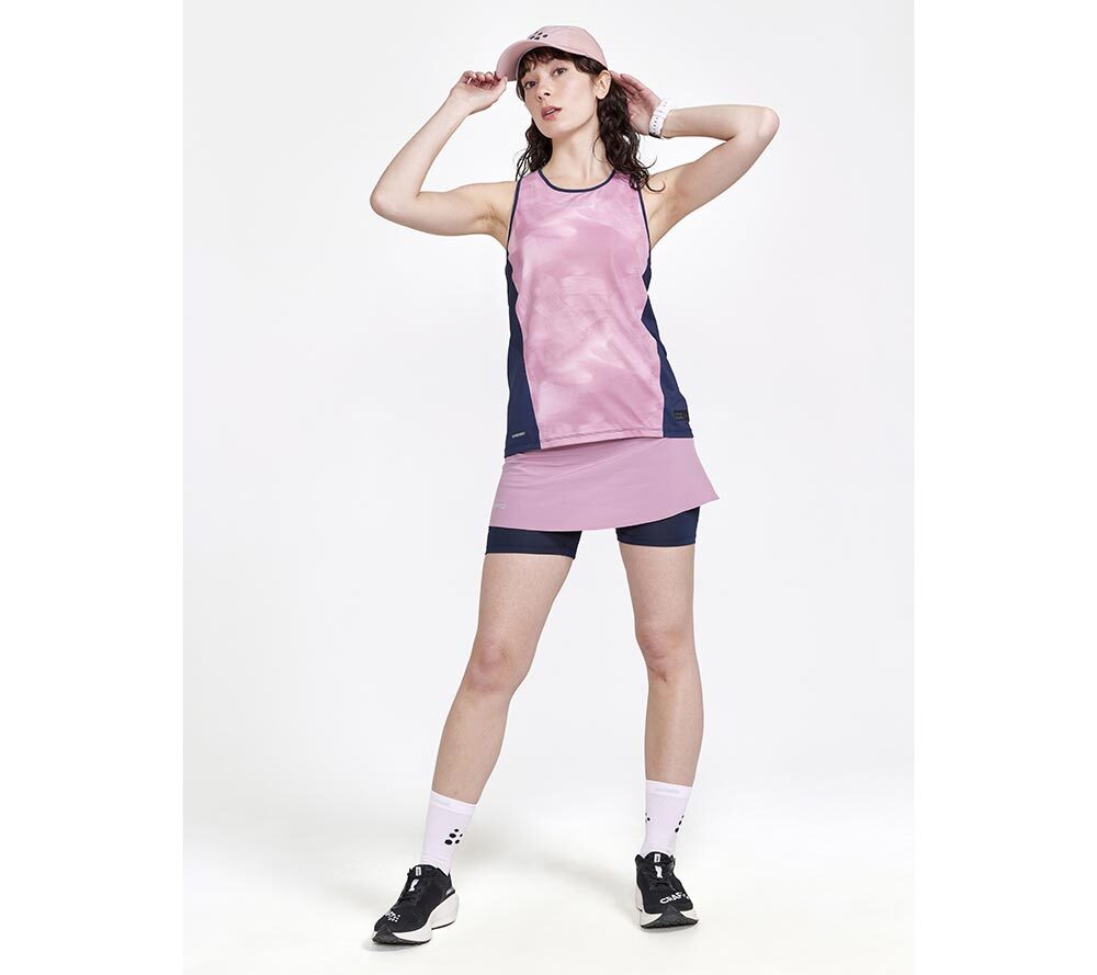 Craft PRO Hypervent Hardloopshirt Zonder Mouwen Roze/Paars Dames