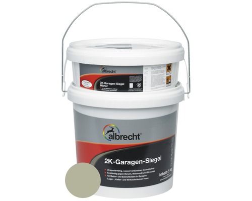 2K - Garagekit Albrecht RAL 7032 kiezelgrijs glanzend 5 kg