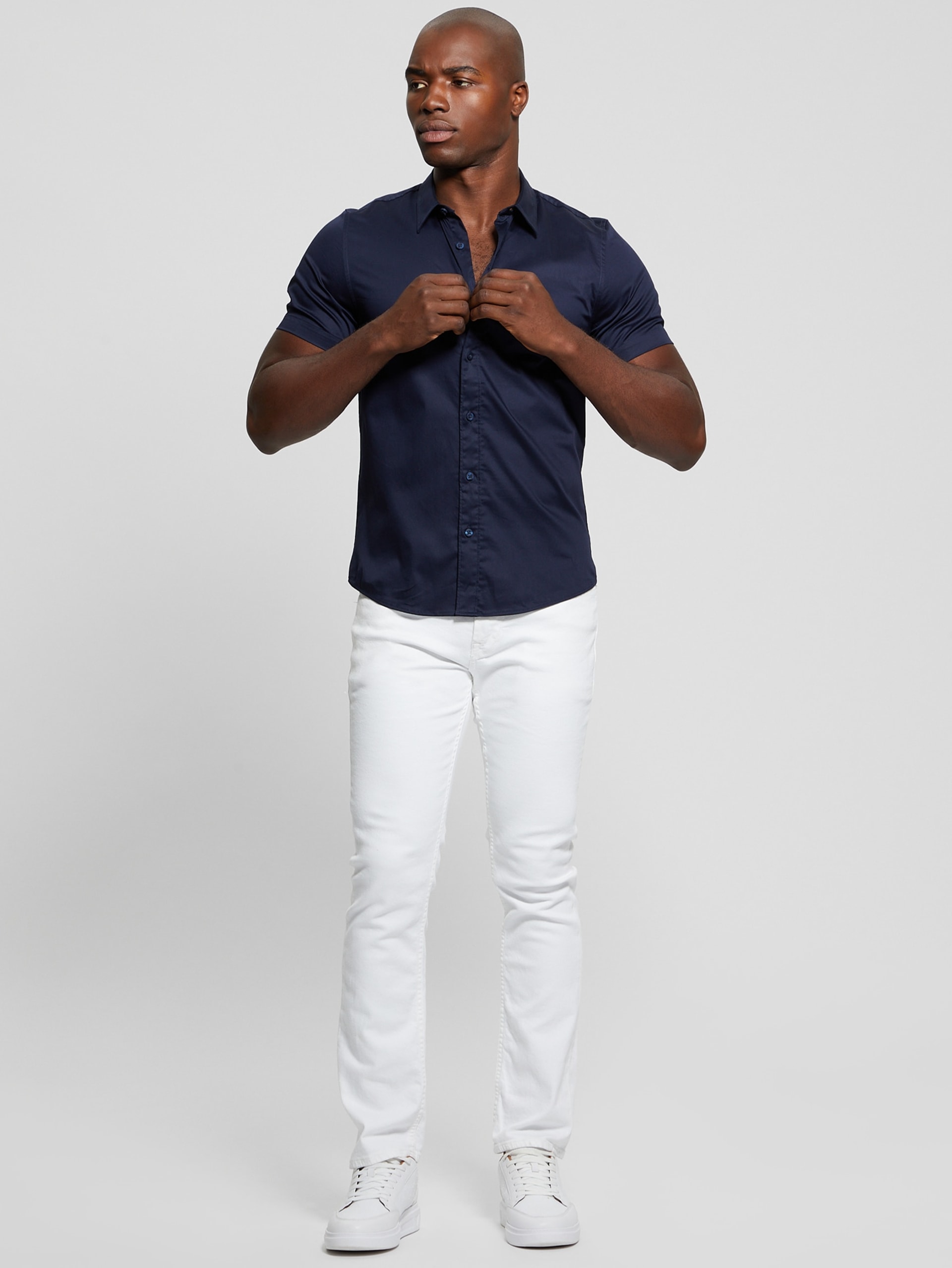 Camisa de manga curta Luxe Stretch