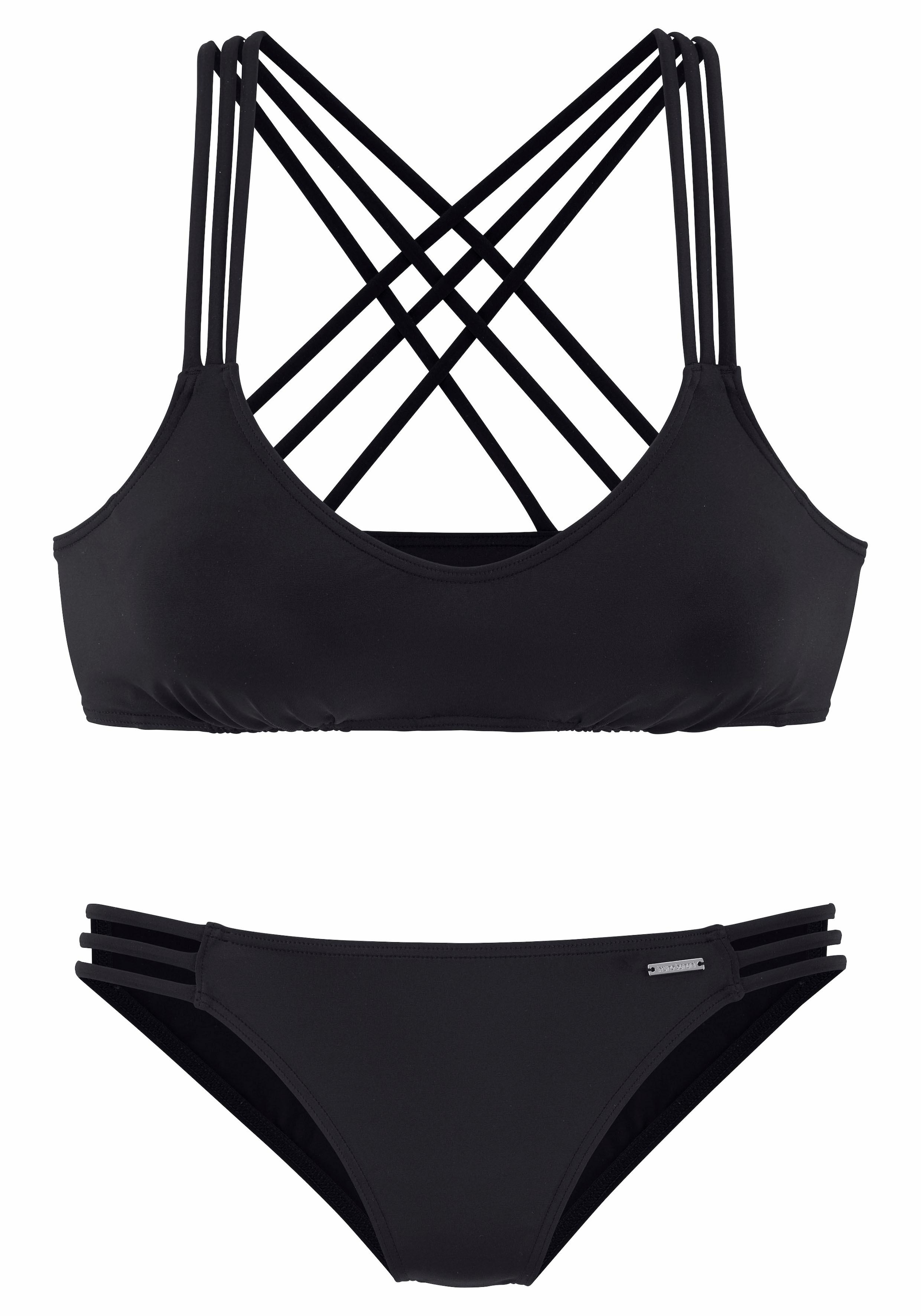 Bruno Banani Bustier-Bikini , mit Zierbändern