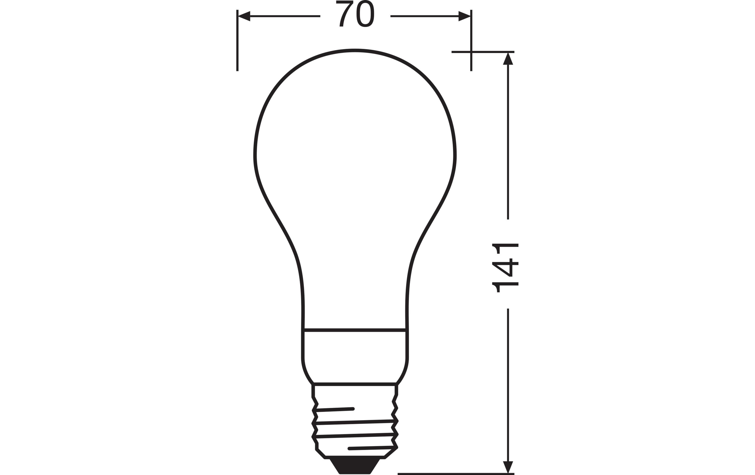 Lampe Superstar Retrofit, 18W, E27 WarmweissLED-Leuchtmittel