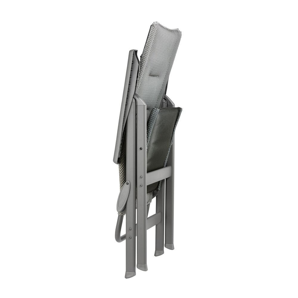 Hochlehner - Gepolsterter Klappstuhl Zen-it BeComfort® Grau Silver