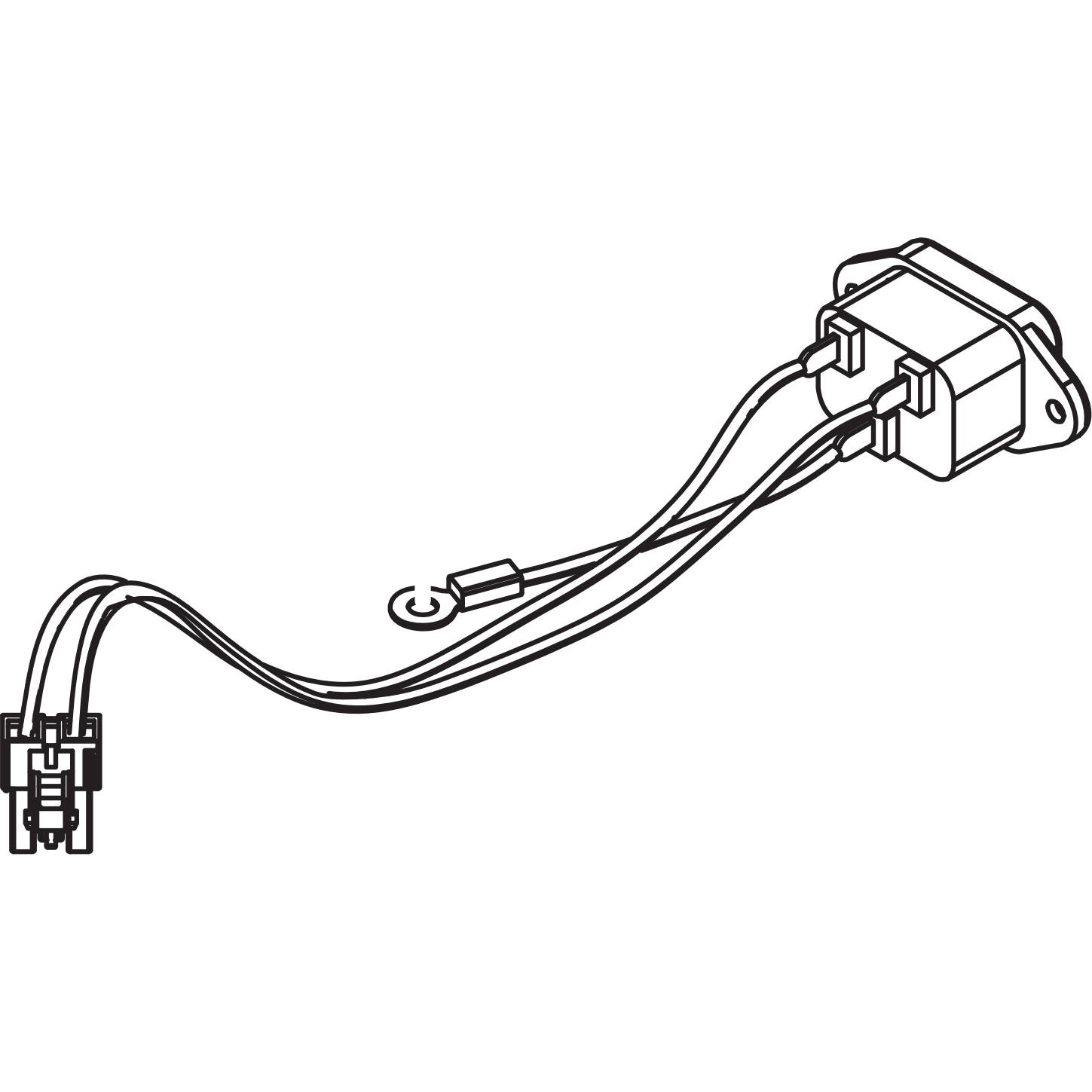 Pioneer spareparts DKP3994 stroomconnector voor XDJ-XZ