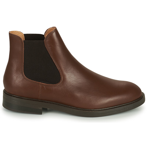 Selected - SLHBLAKE LEATHER CHELSEA BOOT - Marron