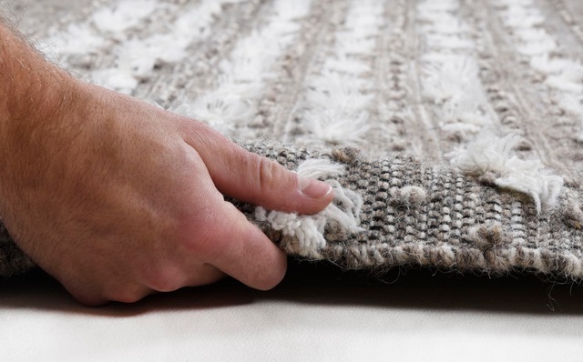 TOM TAILOR HOME Wollteppich »Vintage Funky Nature« rechteckig 5 mm Höhe reine Wolle, handgewebt, mit Fransen