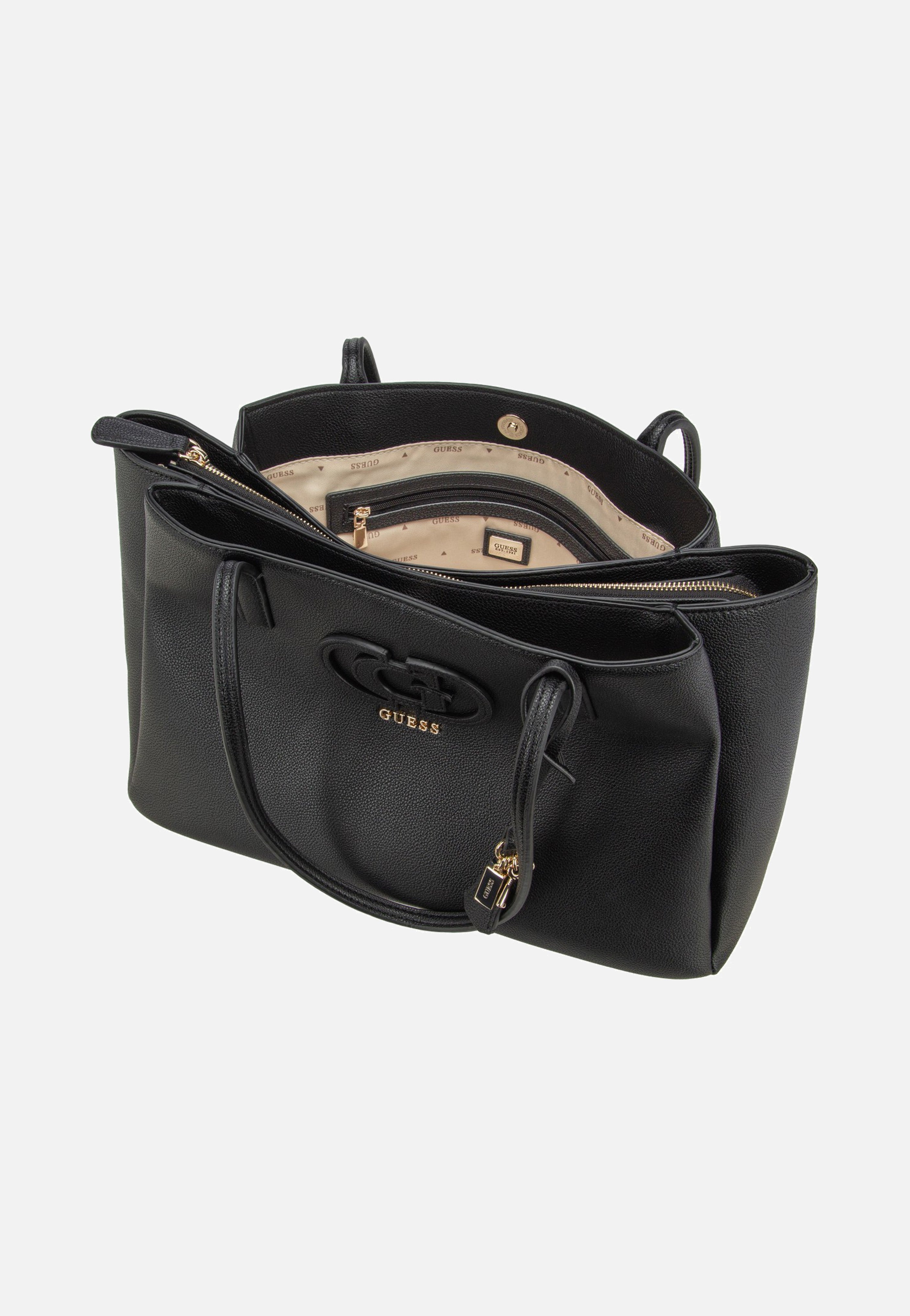 Isola Multi Comp Tote Black - Shopper