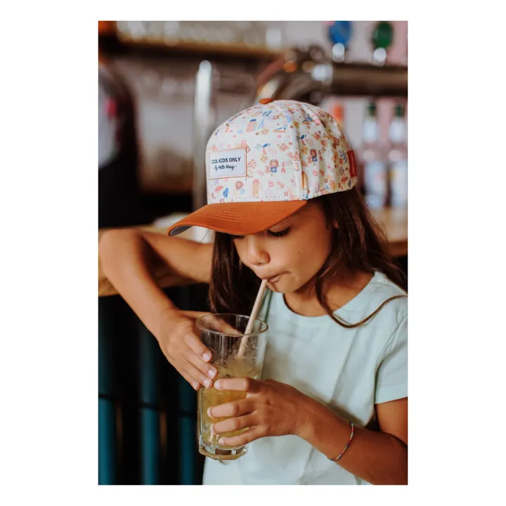 Hello Hossy Casquette Dried Flowers | Orange Rouille
