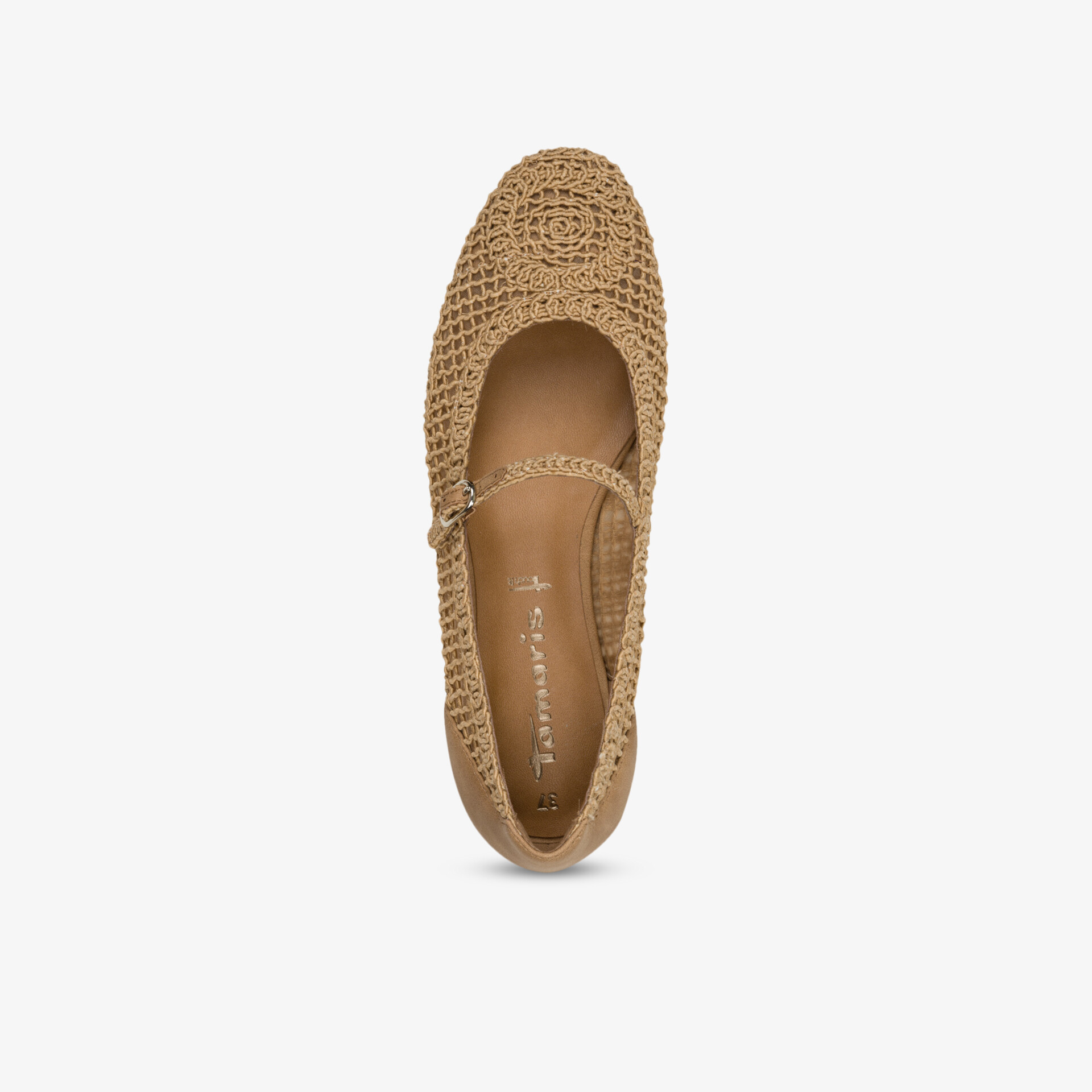 Tamaris Damen Ballerinas beige