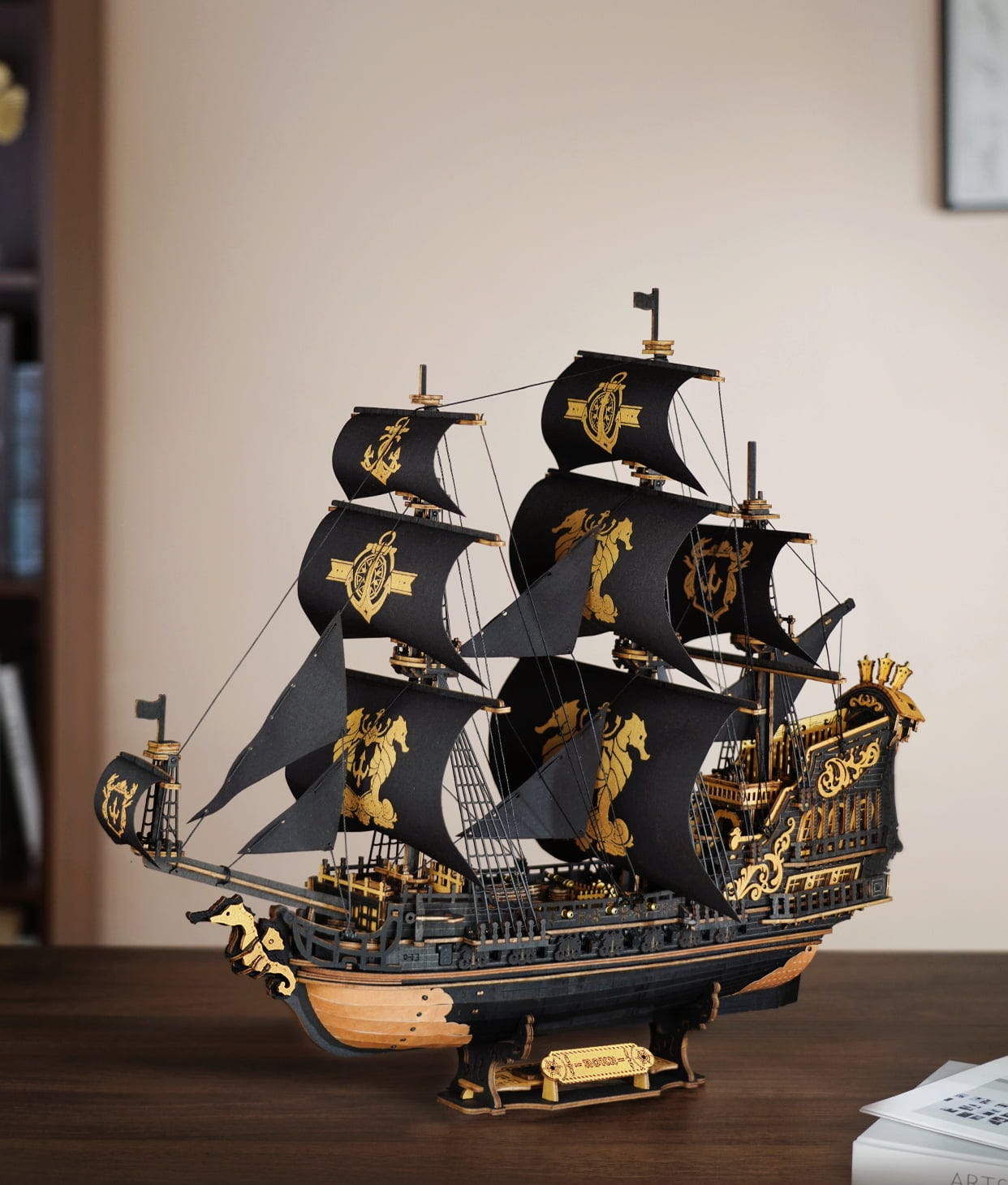 ROKR  The Seahorse Barque    3D Holzpuzzle: Legende der schwarzen Meere