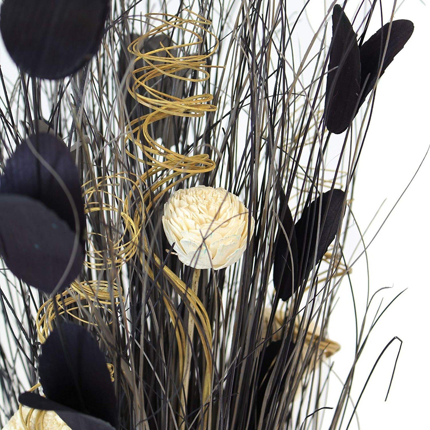 Dekobündel Naturdeko 100cm Trockenblumen Strohblumen Kunst Blumen Blüten Gräser