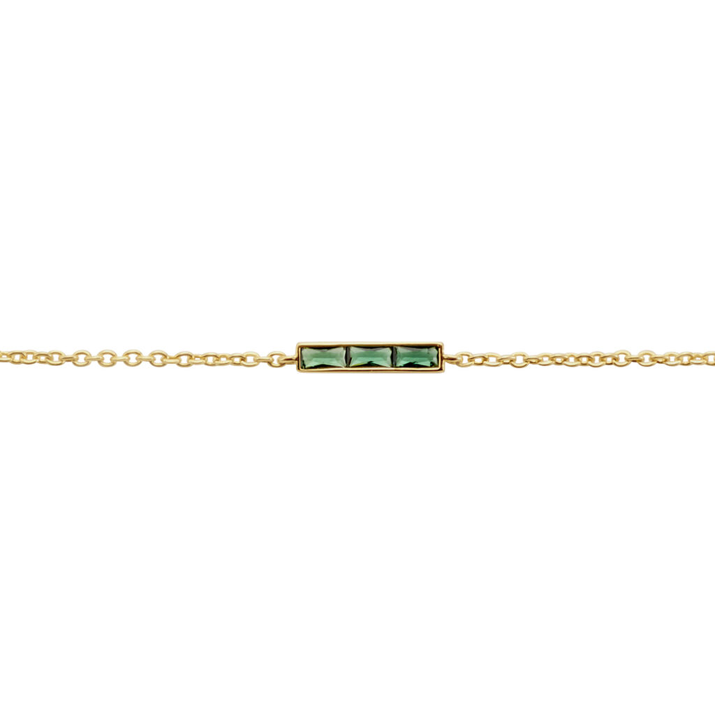 Bracelet Plaqué Or Linnert Oxyde De Zirconium