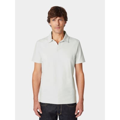 Herren-Poloshirt Halbarm, Hellgrau