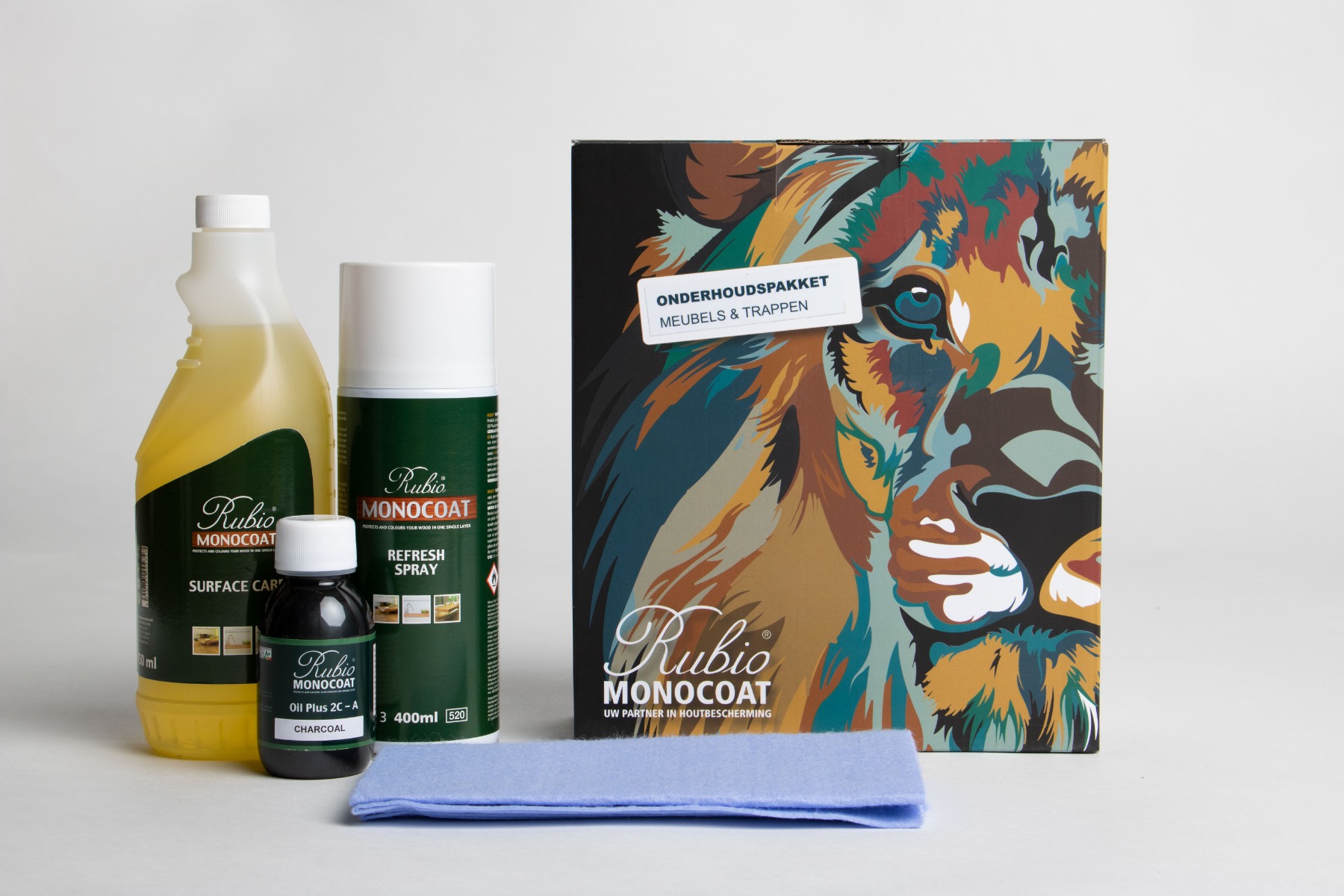 Forzalaqua onderhoudsset voor massief eiken charcoal