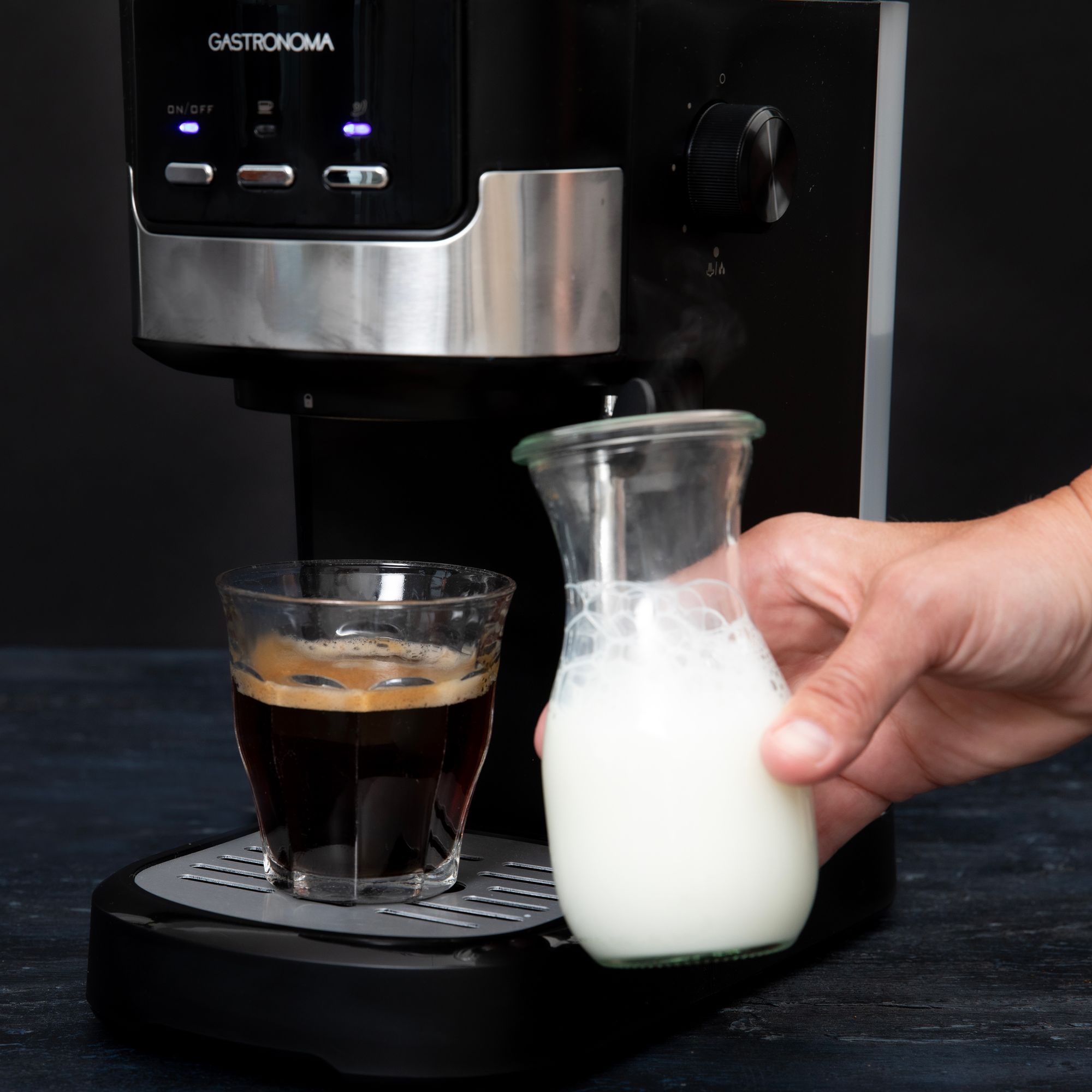 Gastronoma 18110002 Espressomachine met melkopschuimer