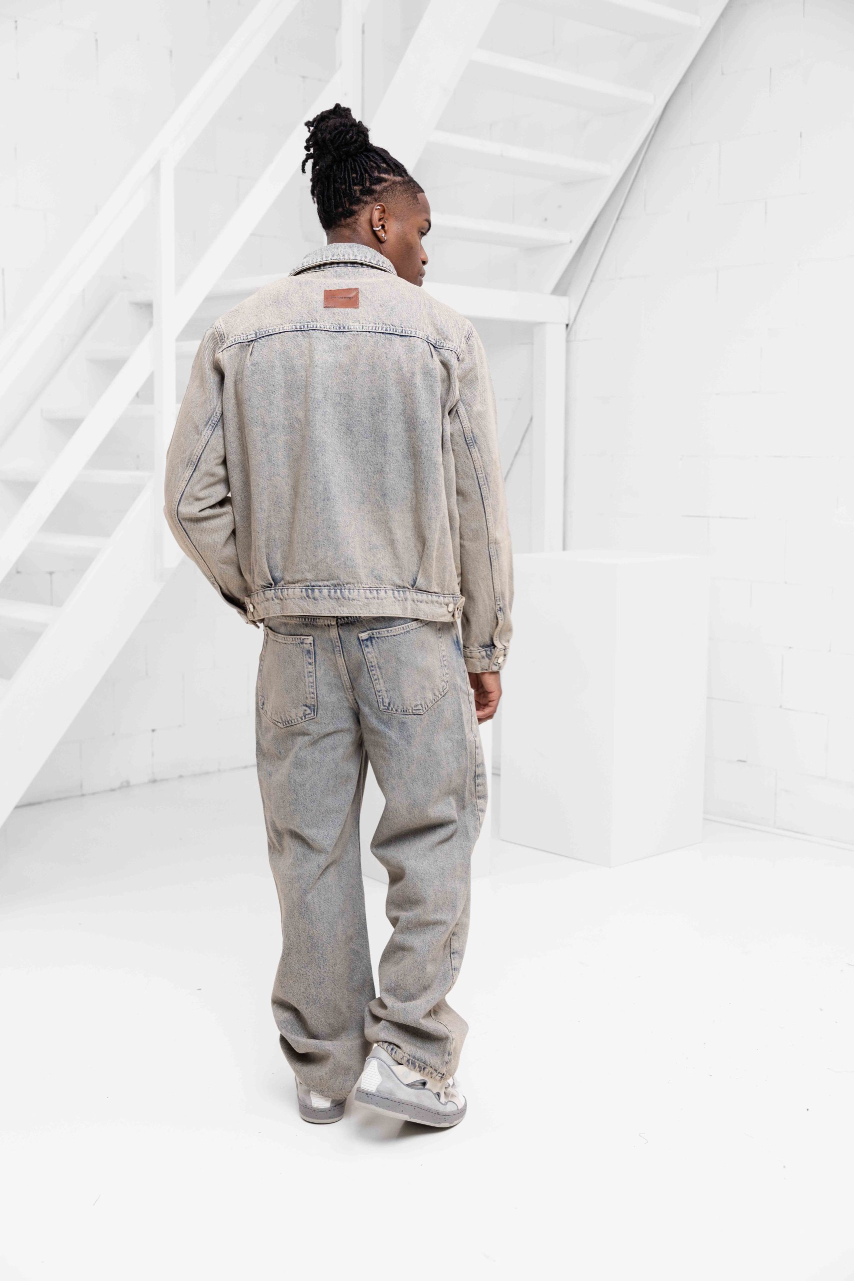 Off The Pitch Bullet Denim Set Heren Lichtblauw/Bruin
