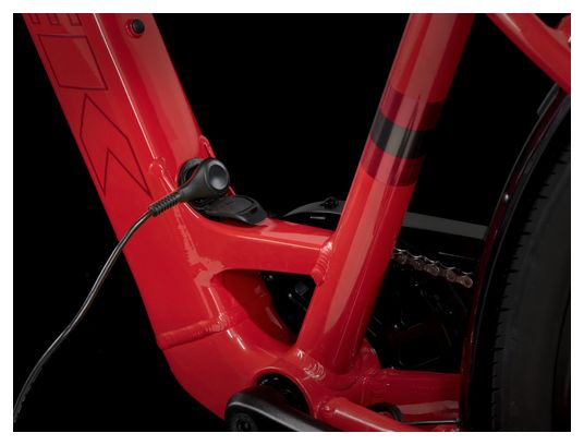 Vélo de Ville Électrique Trek Verve  1 Lowstep LT 250Wh Shimano Acera 8V Rouge 2024