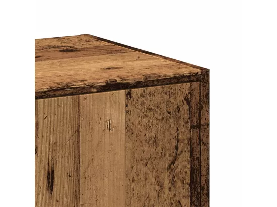 Armoire d'apothicaire vieux bois 40x41x77,5cm bois d'ingénierie
