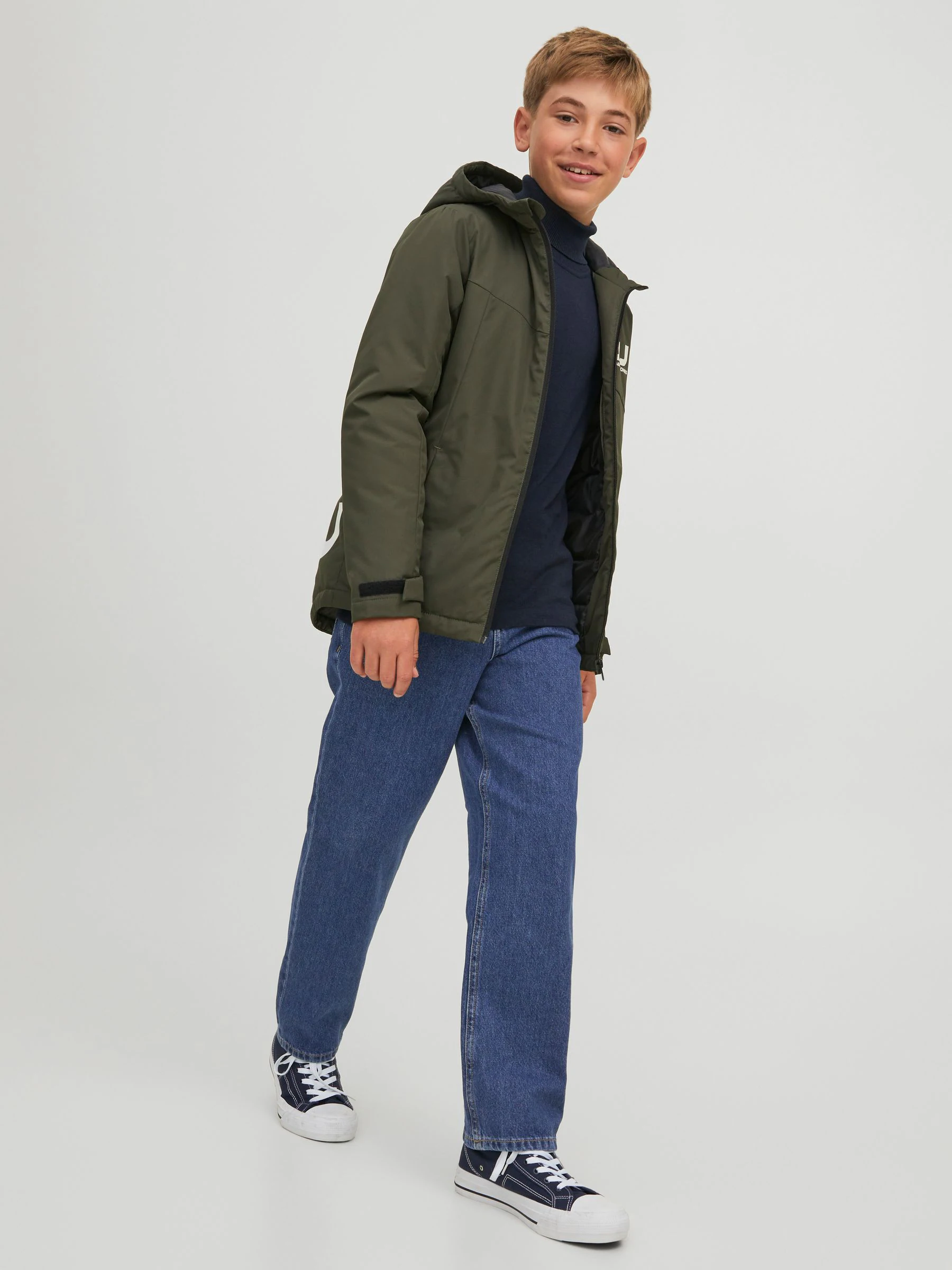 Blauw - JACK & JONES Junior Chris Relaxed Fit Jeans