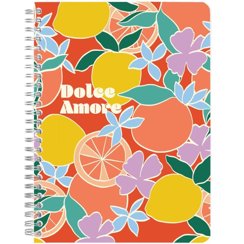 Dolce Amore, Carnet reliure intégrale A5 14,8x21cm, 148 pages, ligné, ass.