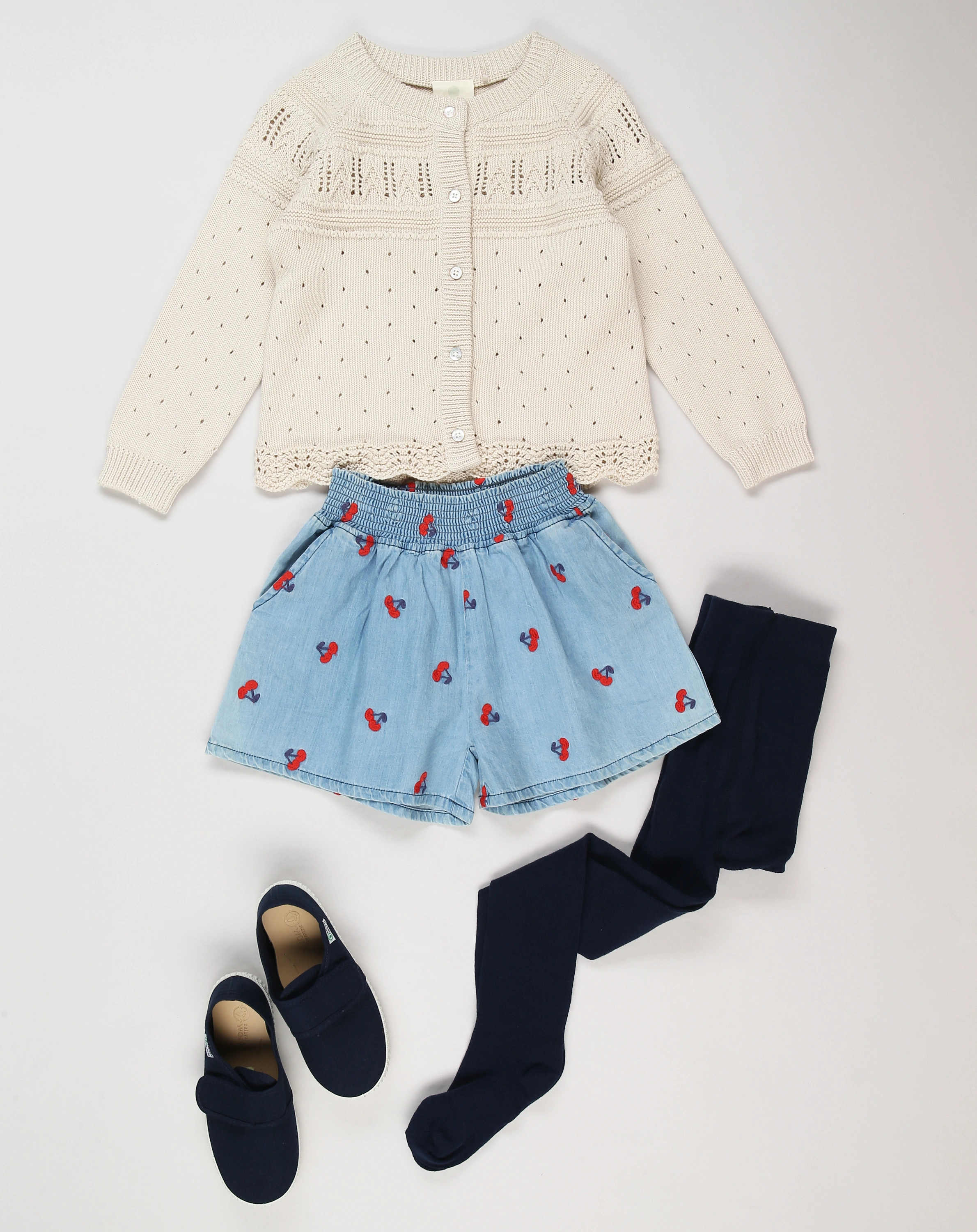 Jeans-Shorts KIRSCHE in hellblau