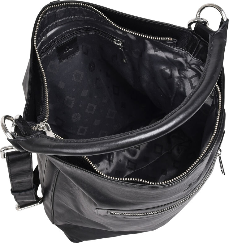 ADAX Amalfi shoulder bag Lecia Sort