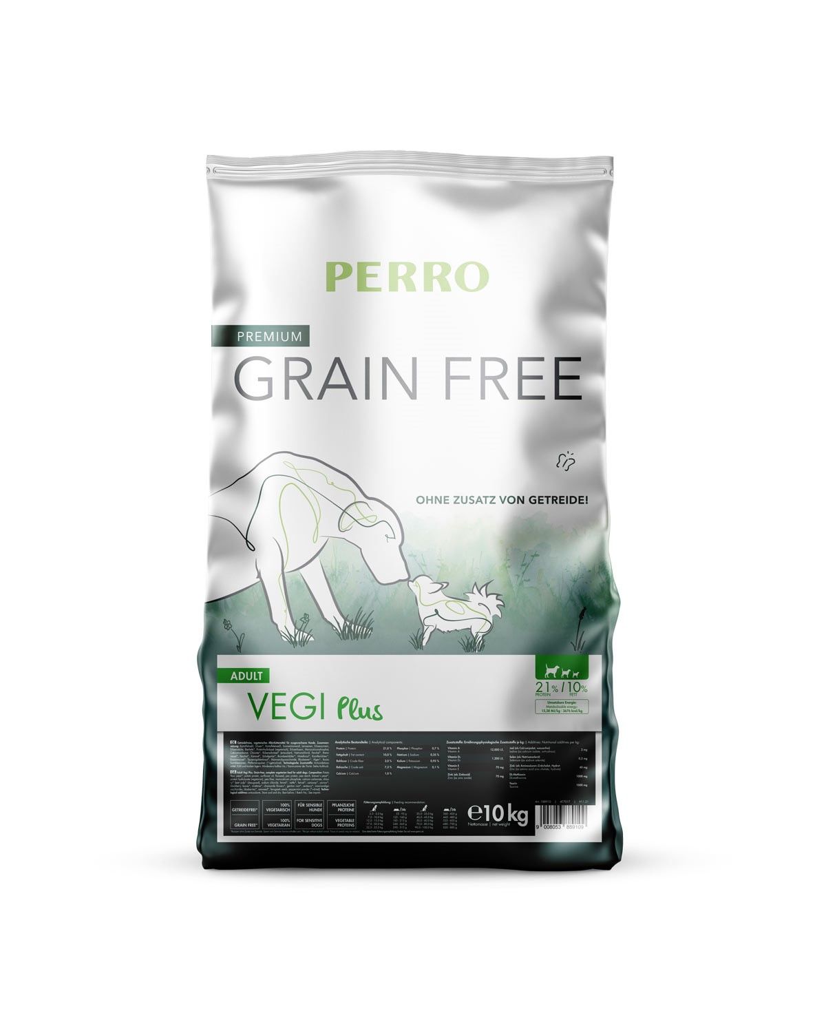 PERRO Trockenfutter Grain Free Vegi Plus - Hund Adult