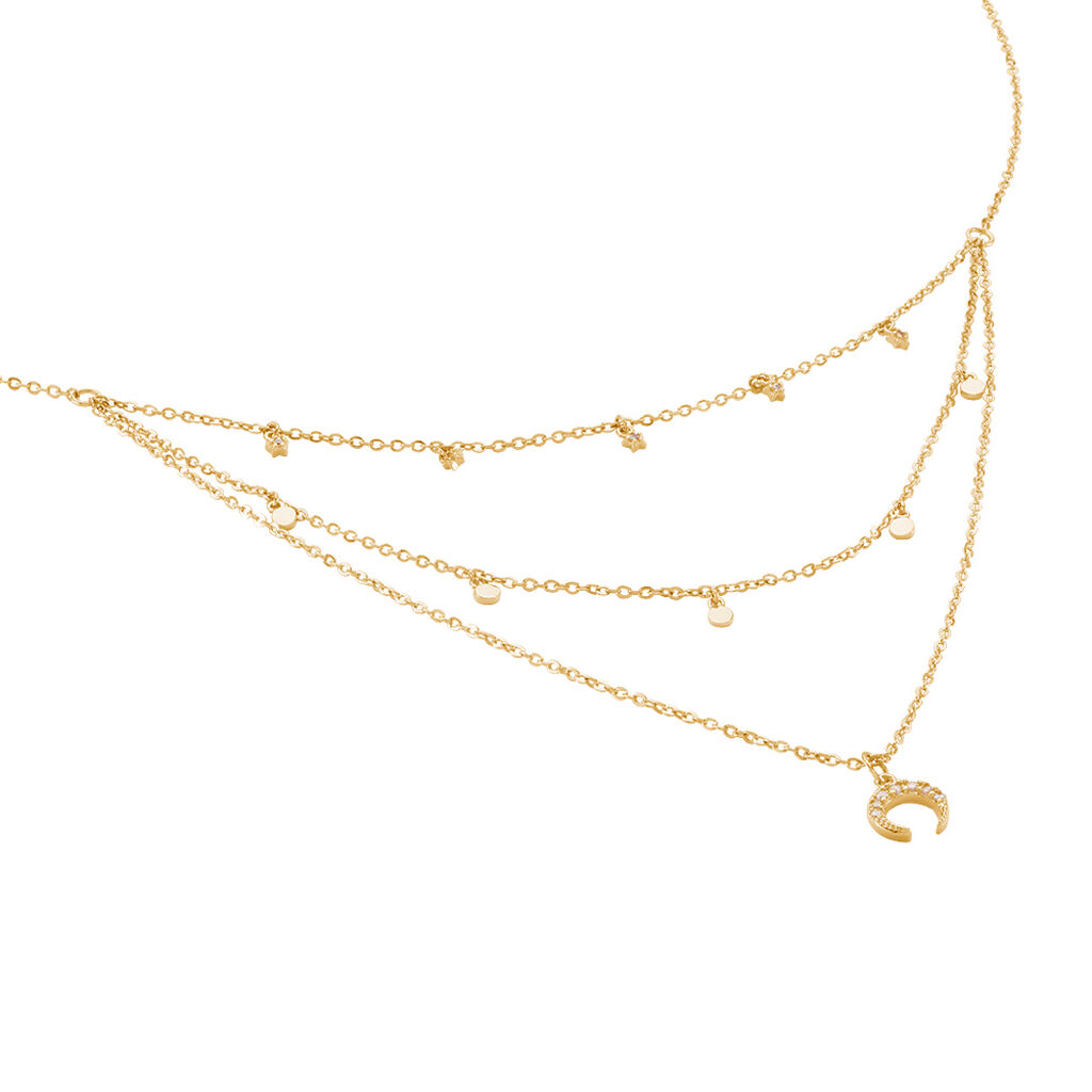 Collier Sadhba Plaqué Or Jaune Oxyde De Zirconium