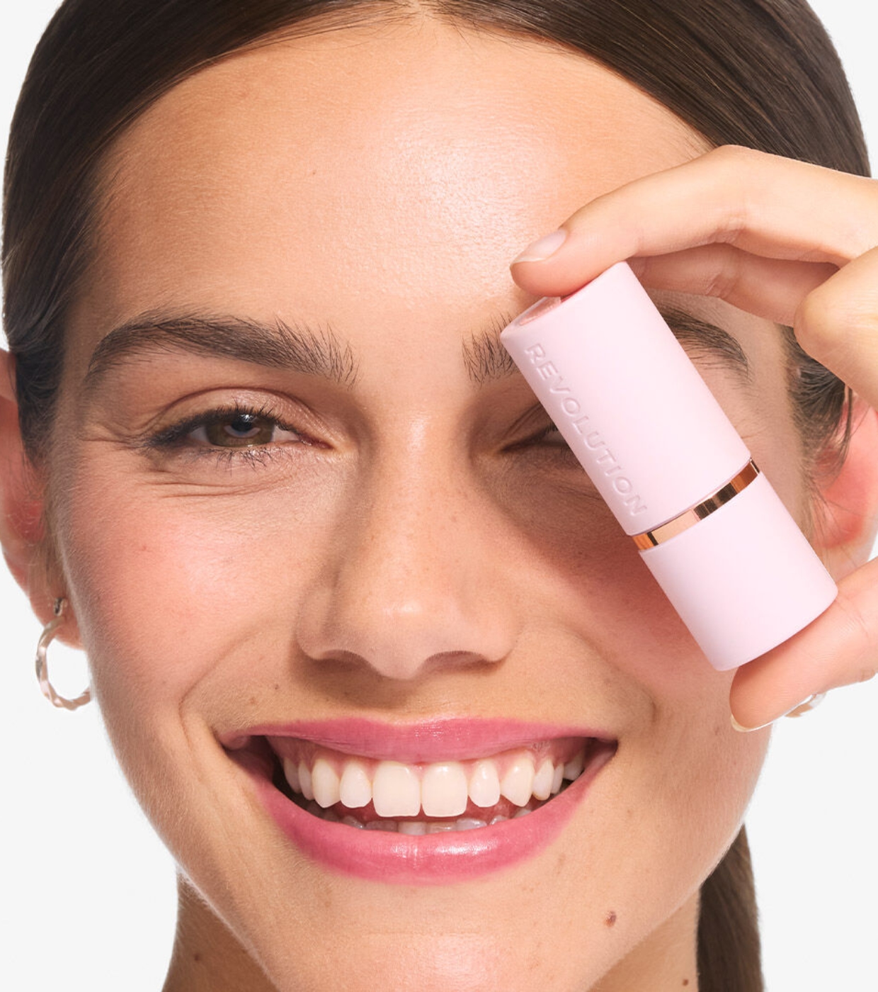 Revolution - Blush em bastão Skin Silk Marble - Pinched Light Pink