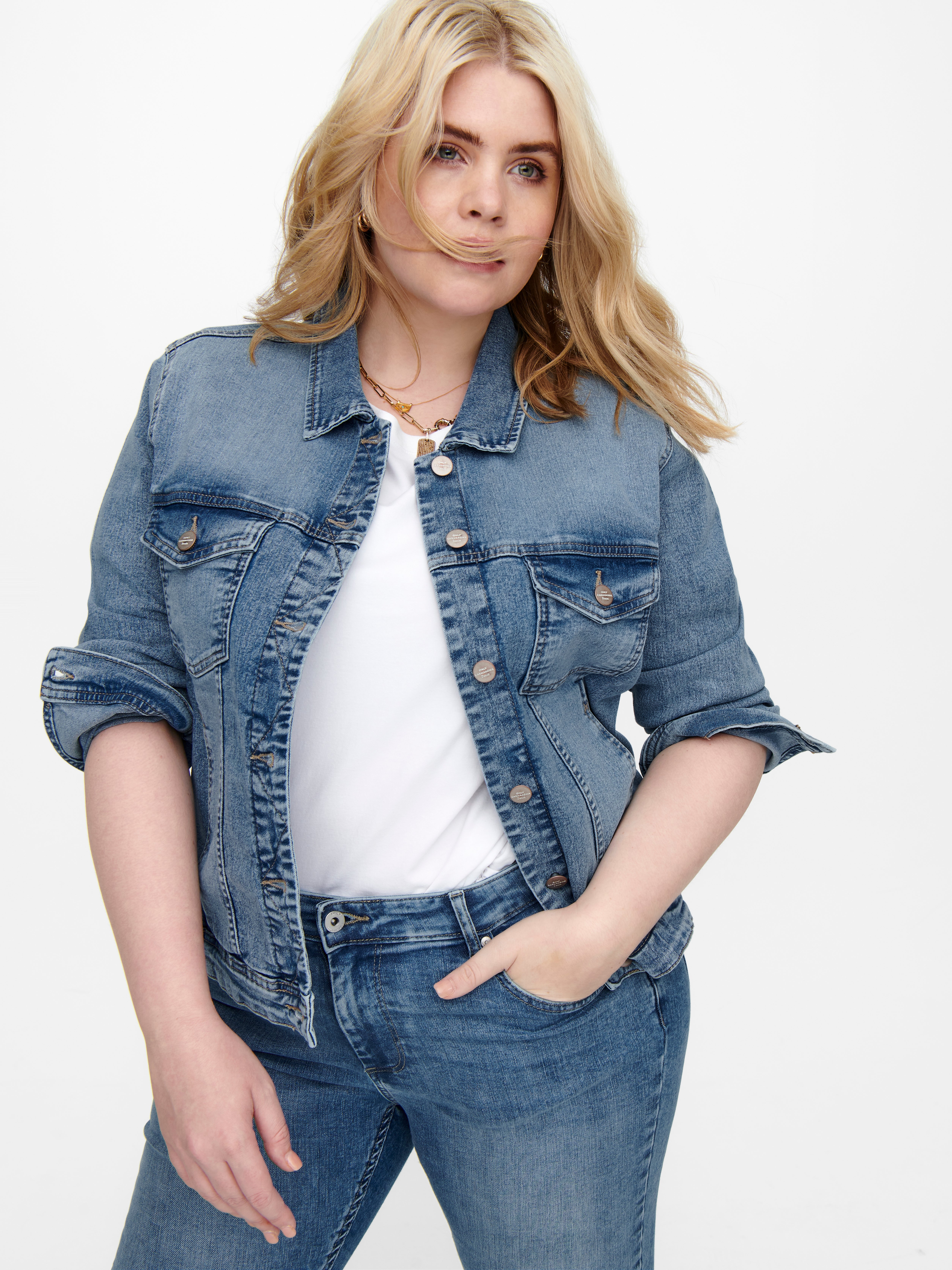 CARWESPA Jeansjacke Light Blue Denim