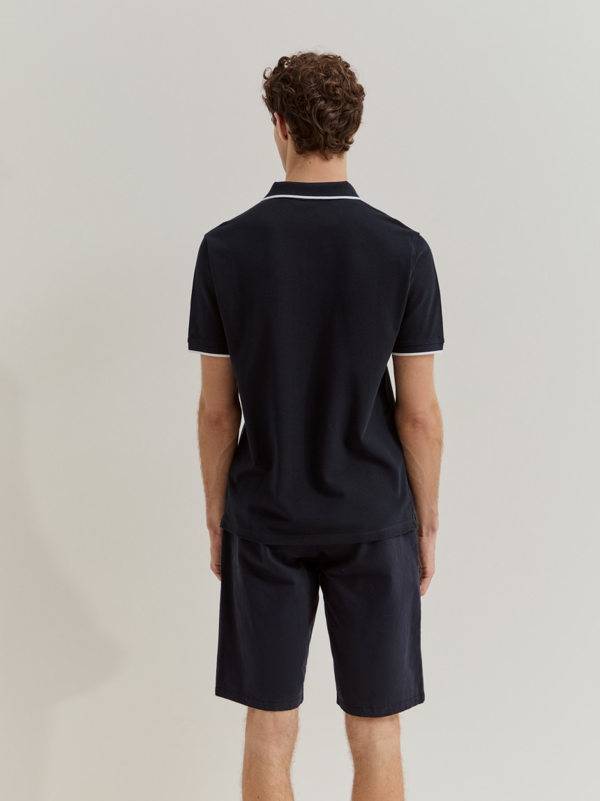 Polo de algodão regular fit