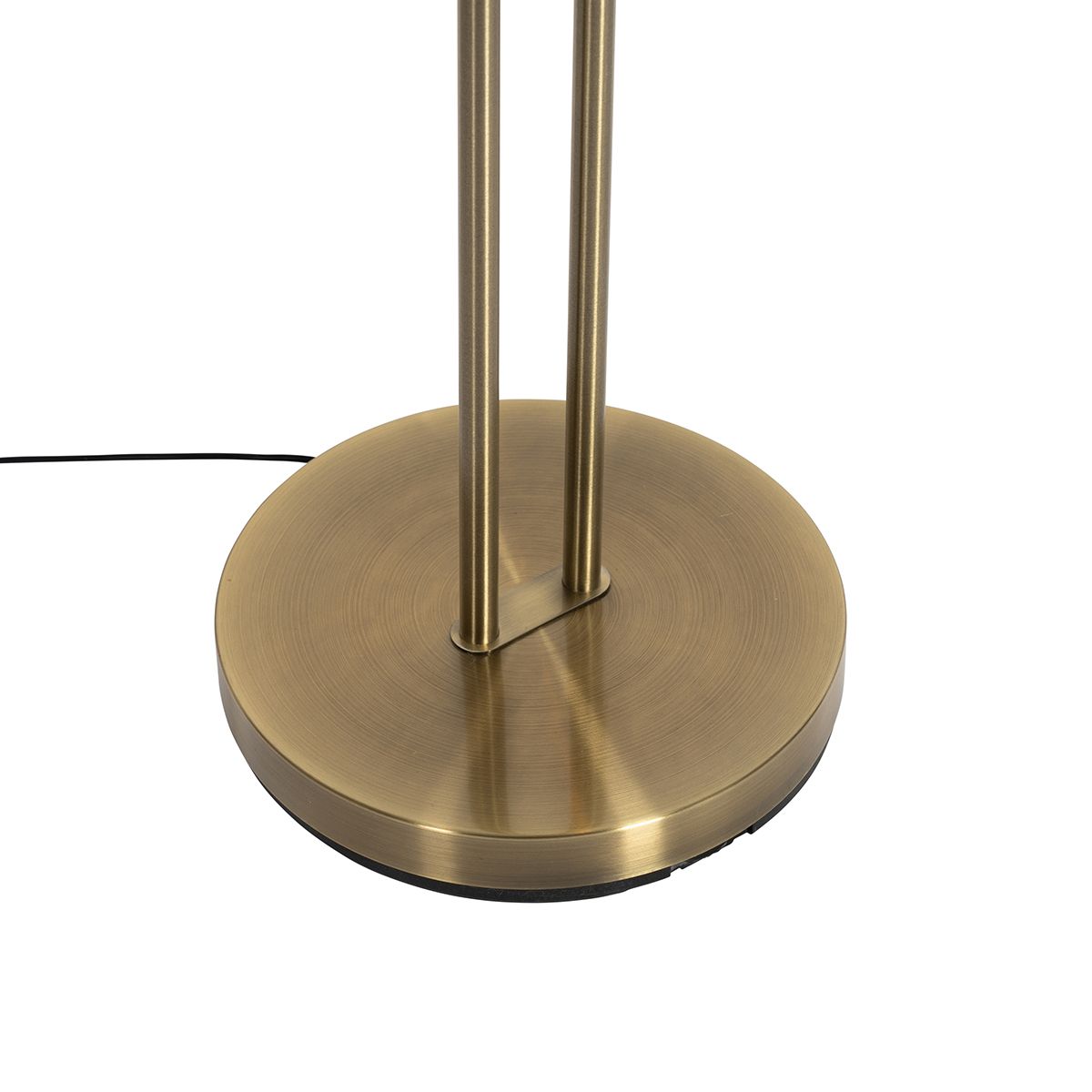 Vloerlamp brons incl. LED en dimmer met leeslamp - Kelso