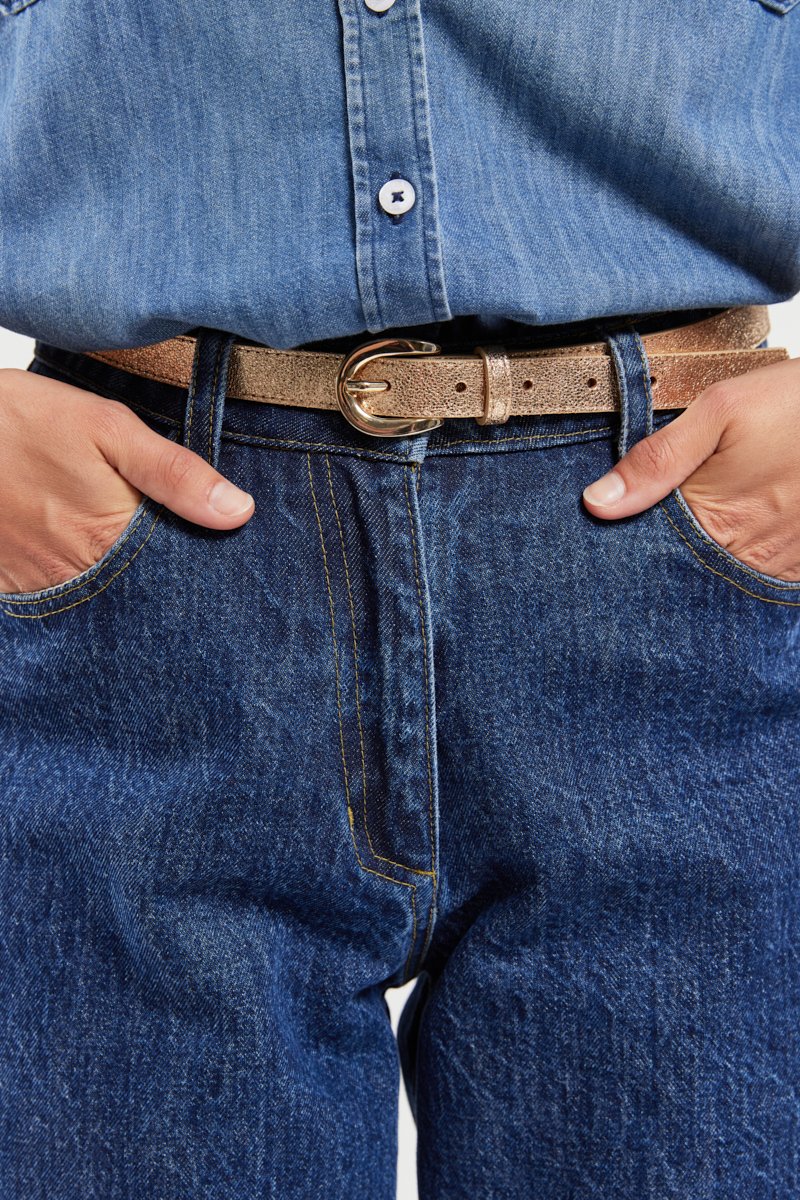 Ceinture dorée - cuir