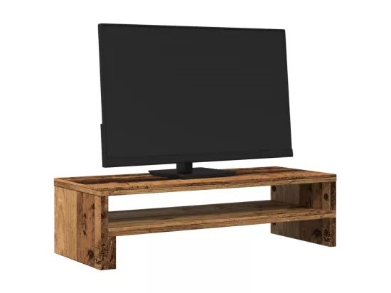 Support de moniteur vieux bois 54x22x15 cm bois d'ingénierie