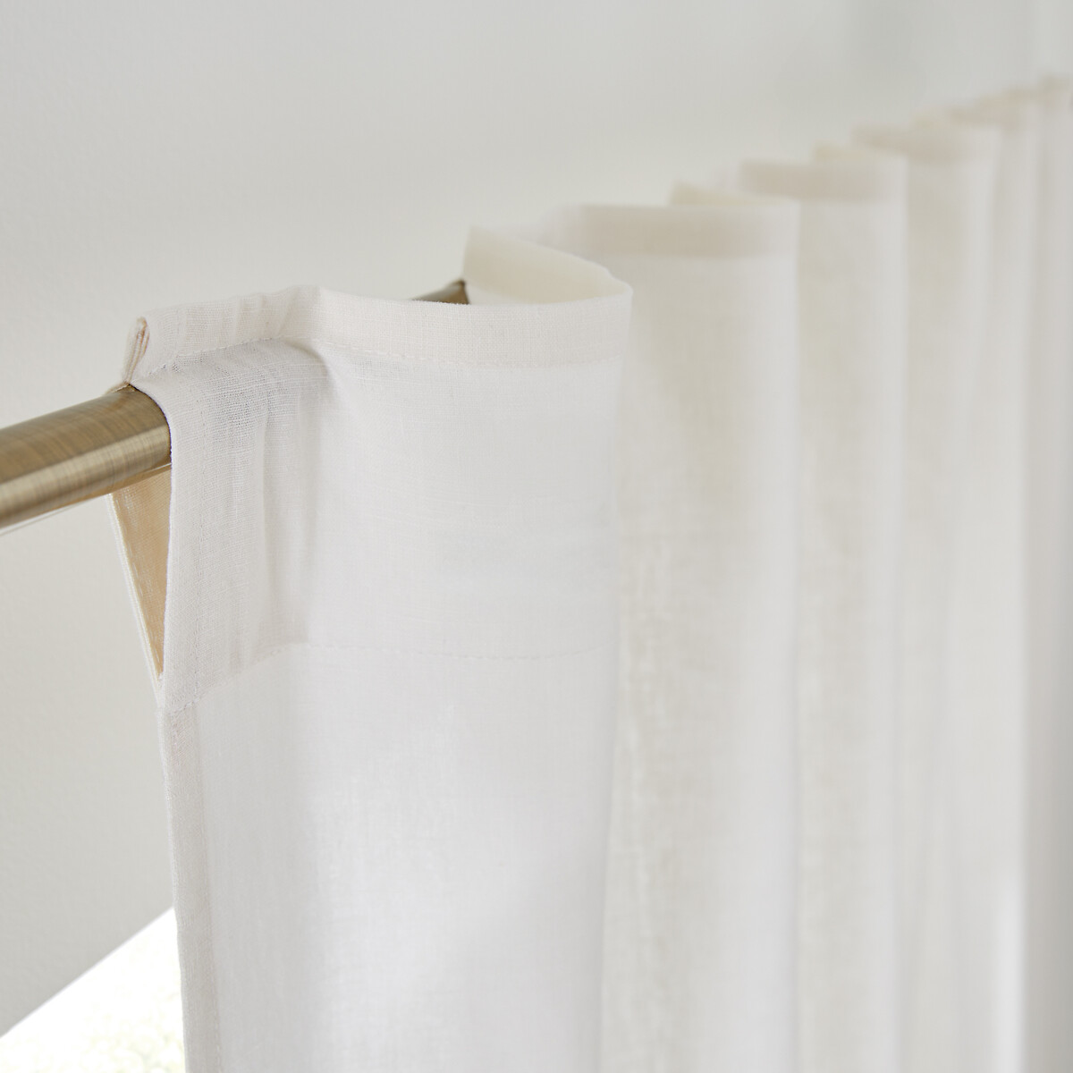 LA REDOUTE INTERIEURS<br>Cortina com laços ocultos em linho/veludo, Onega x Veludo