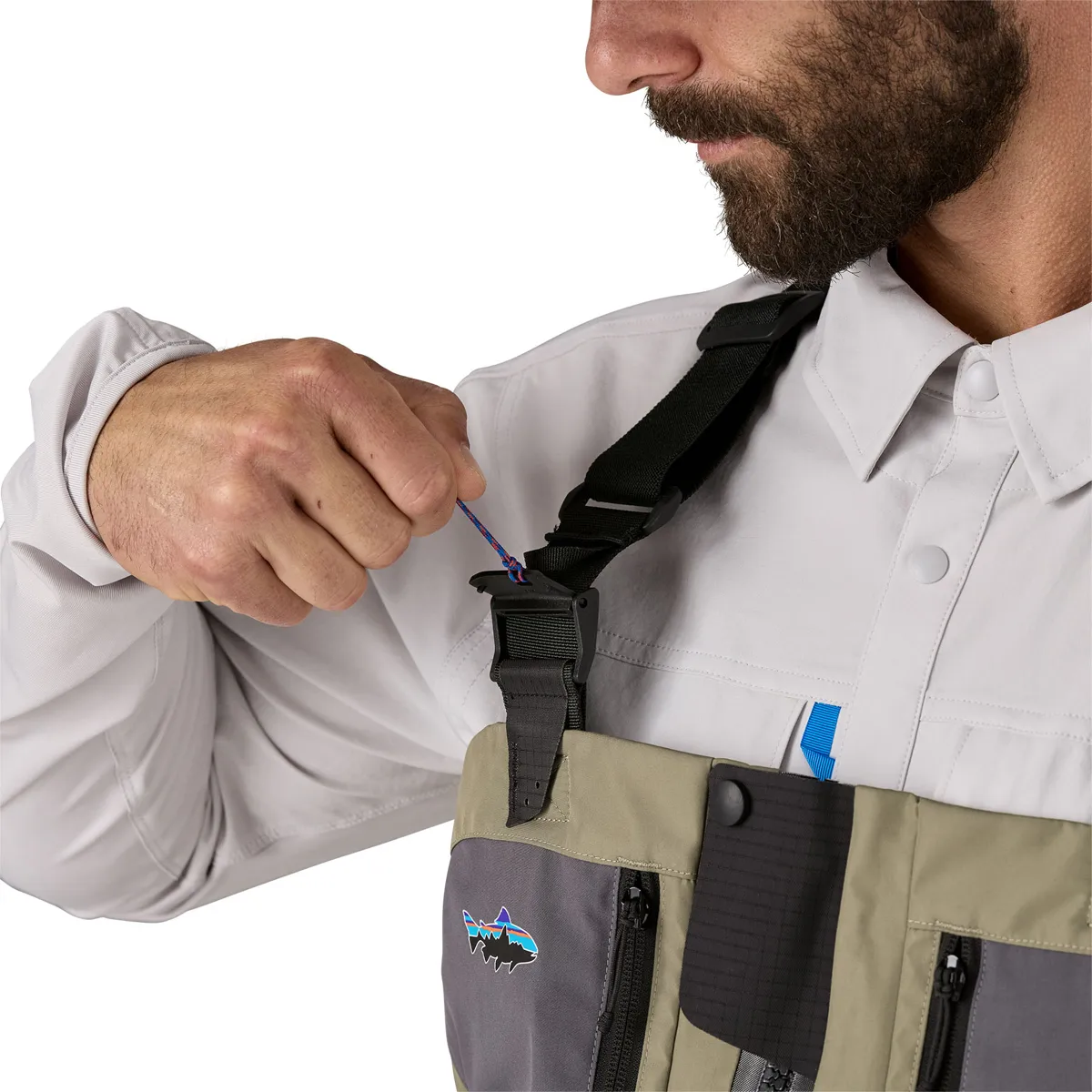 Patagonia M'S Swiftcurrent Traverse Zip Front Waders River Rock Green