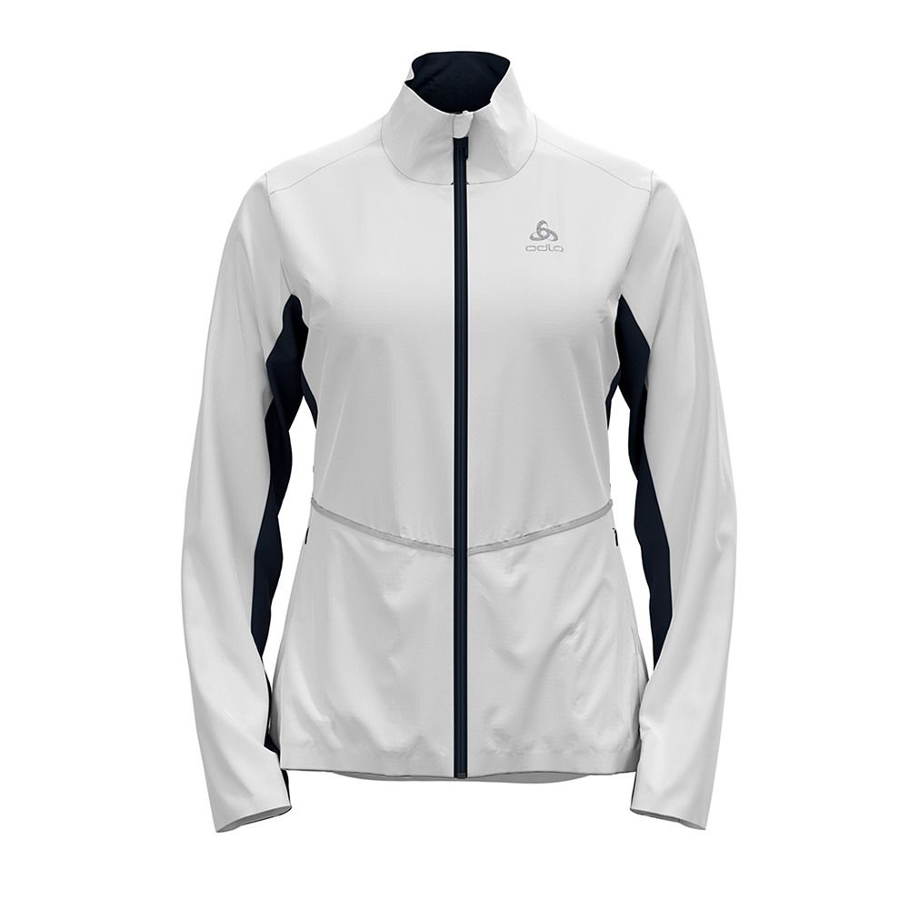 Odlo MARKENES - Veste Femme white/dark sapphire