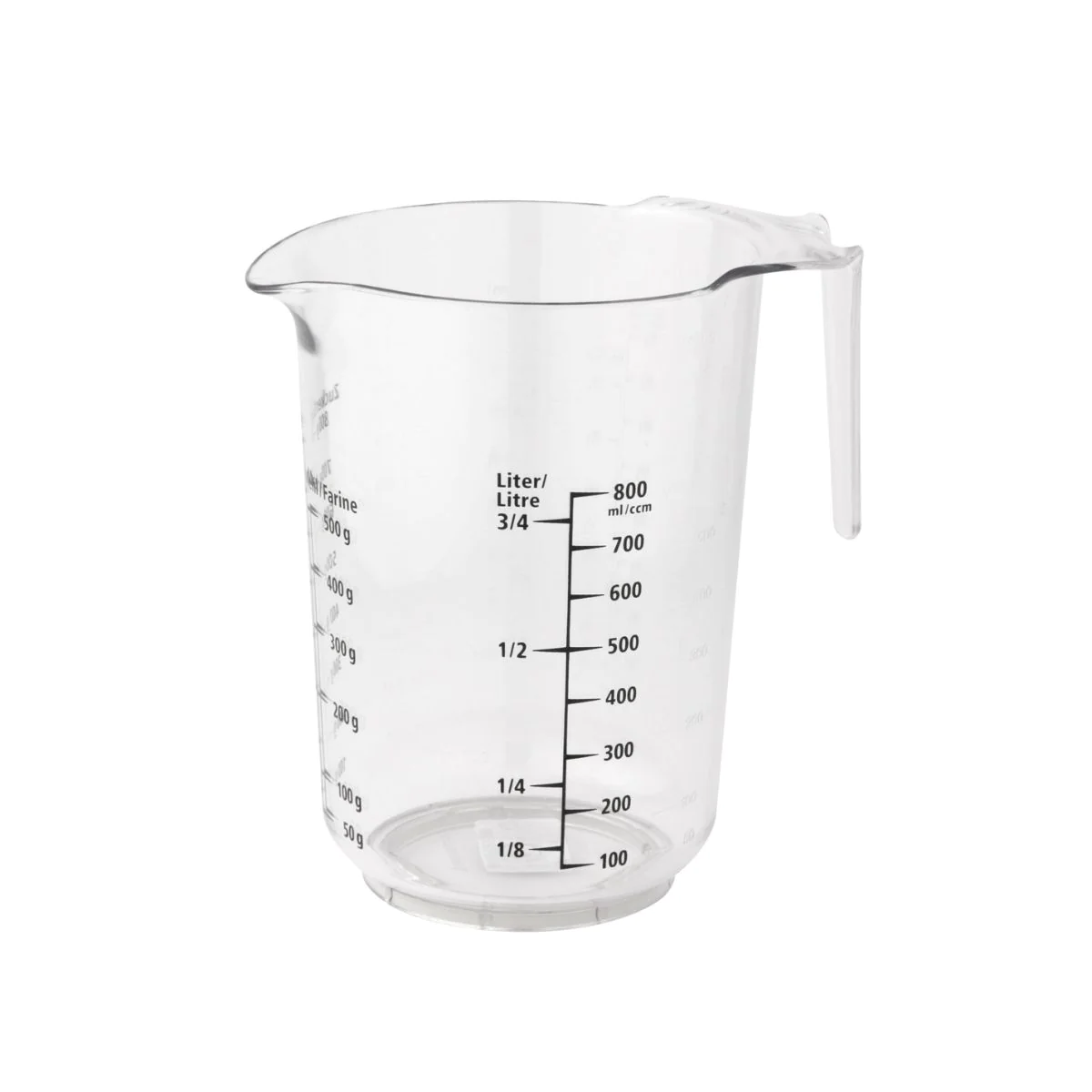 Verre doseur 1 litre en plastique Fackelmann