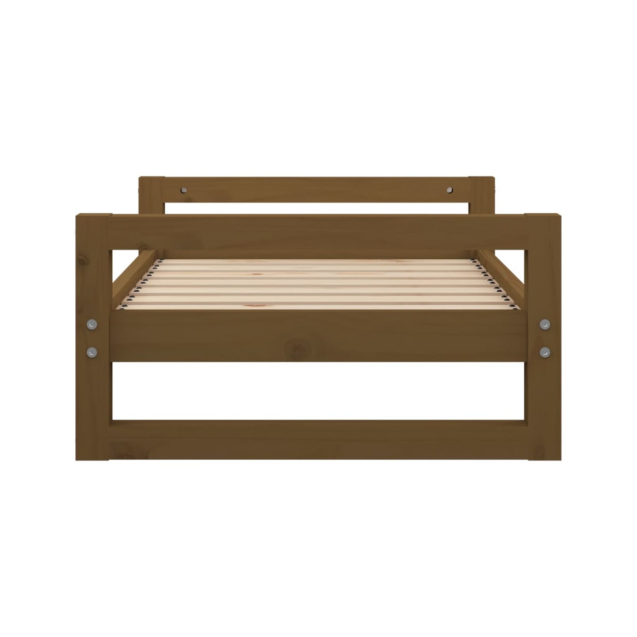 VidaXL Hundebett L (75,5x55,5x28 cm) aus Kiefernholz braun