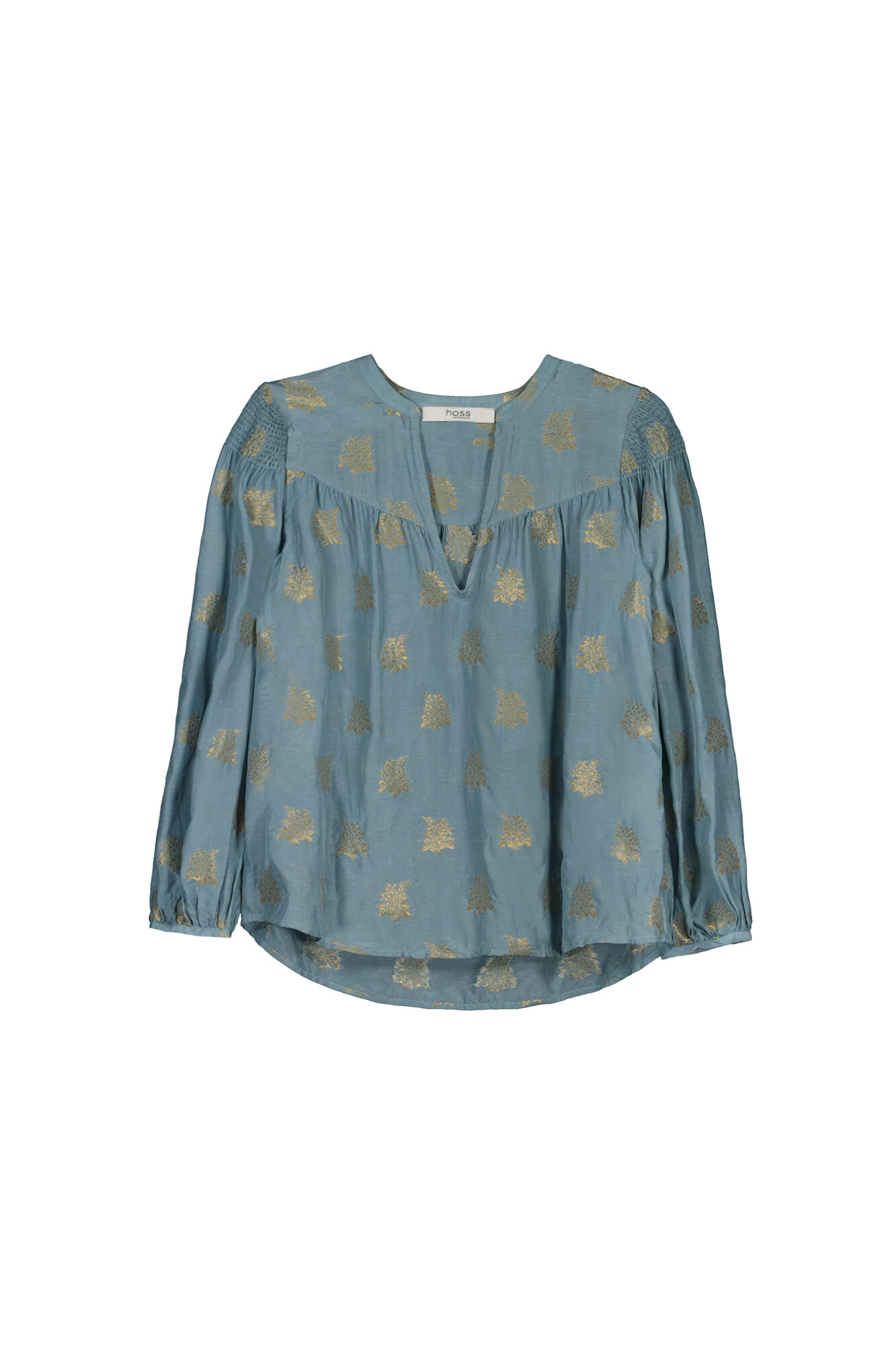 Blusa fluida e elegante com lurex - Verde
